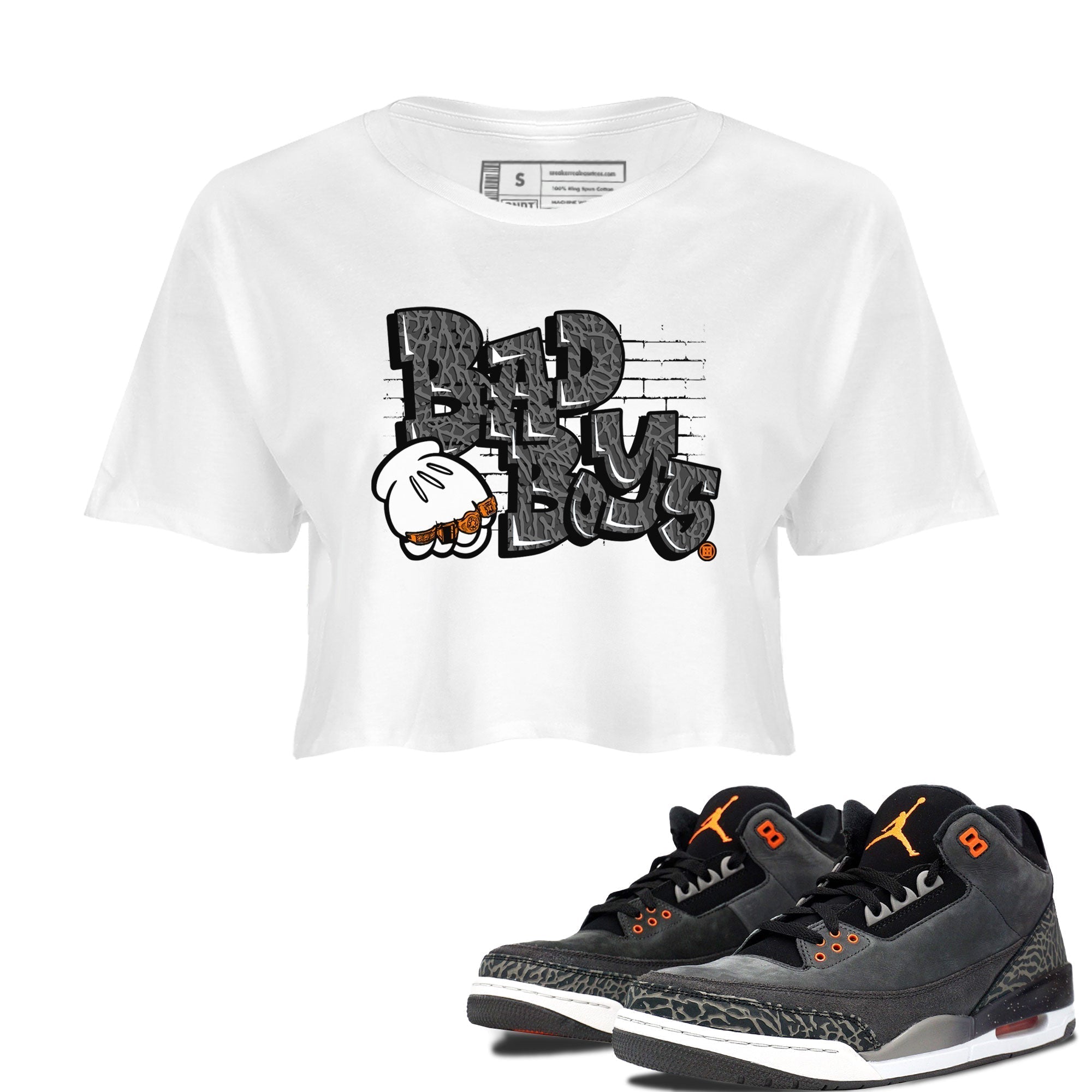 Bad Boys snkmatch Women's Top - Air Jordan 3 Fear