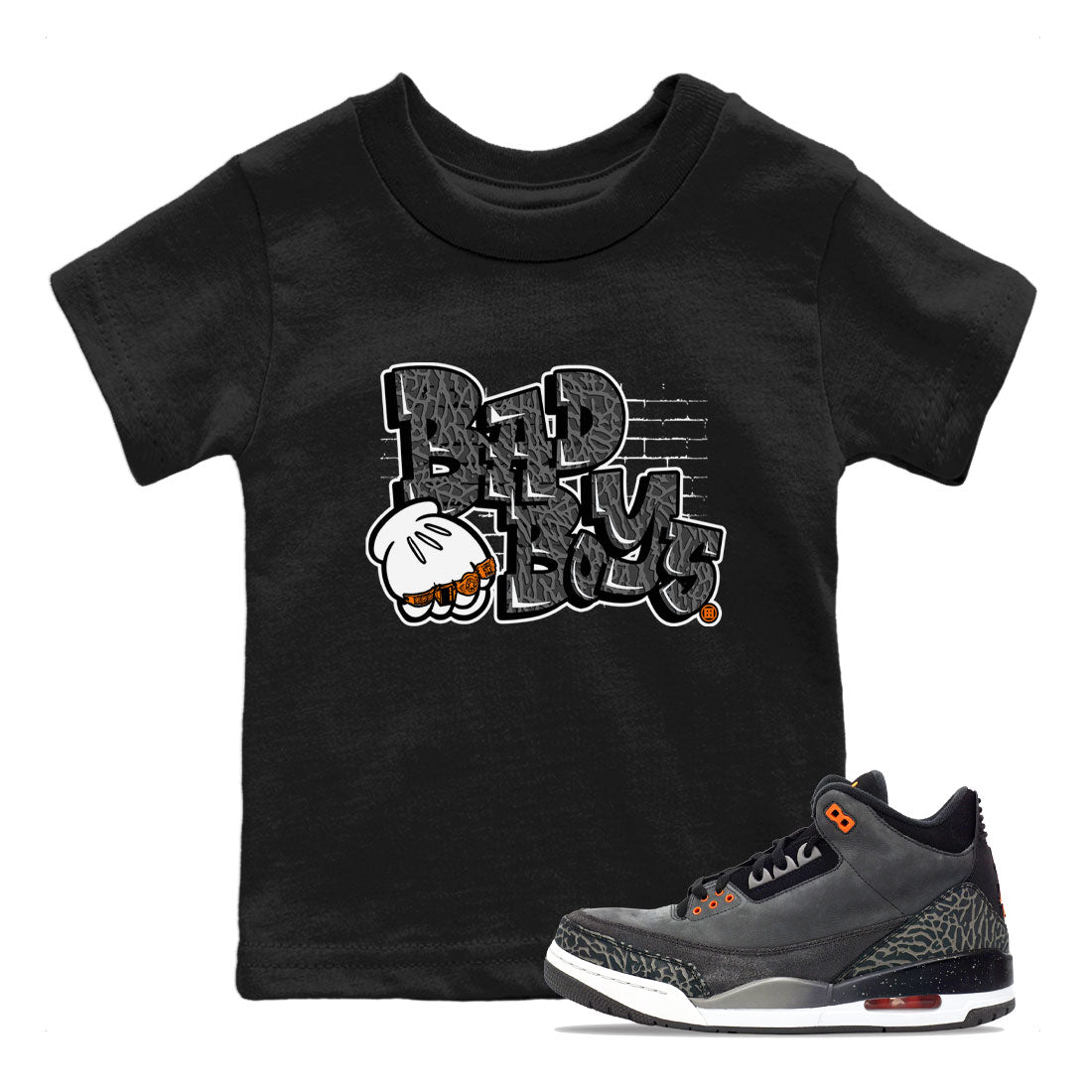 Bad Boys snkmatch Tee Kids - Air Jordan 3 Fear