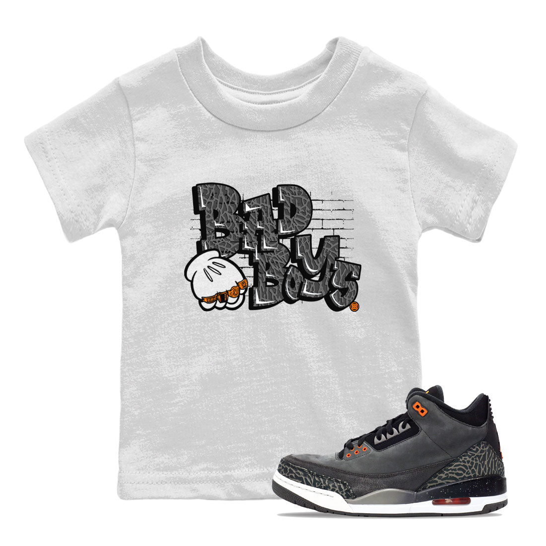 Bad Boys snkmatch Tee Kids - Air Jordan 3 Fear