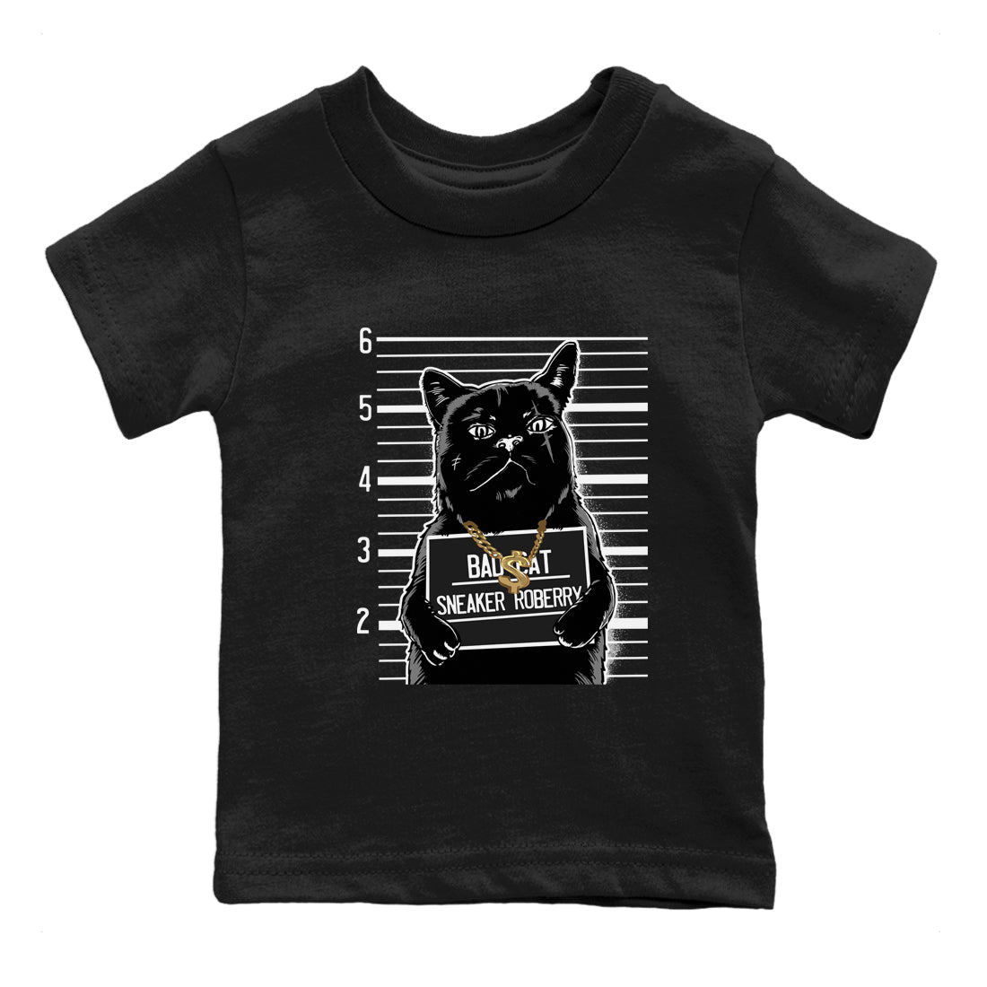 Bad Cat snkmatch Tees Kids - Air Jordan 5 Black Cat