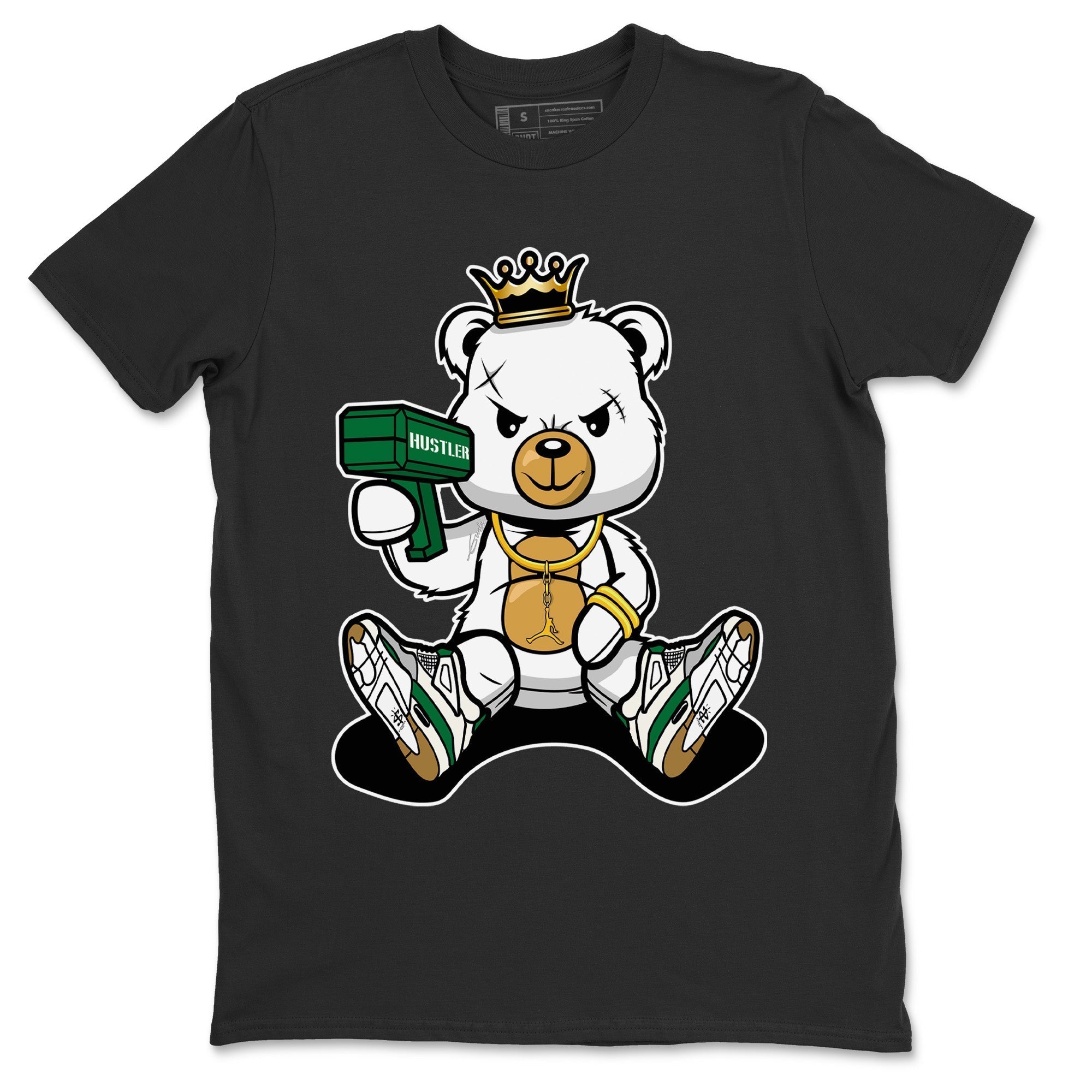 Bad King Baby Bear Unisex Tops - Air Jordan 4 Pine Green