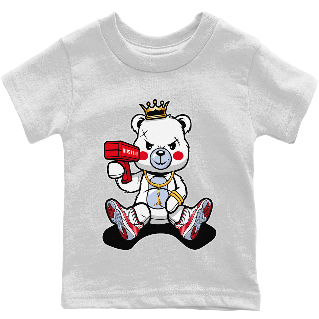 Bad King Baby Bear Kids Tops - Air Jordan 11 Cherry