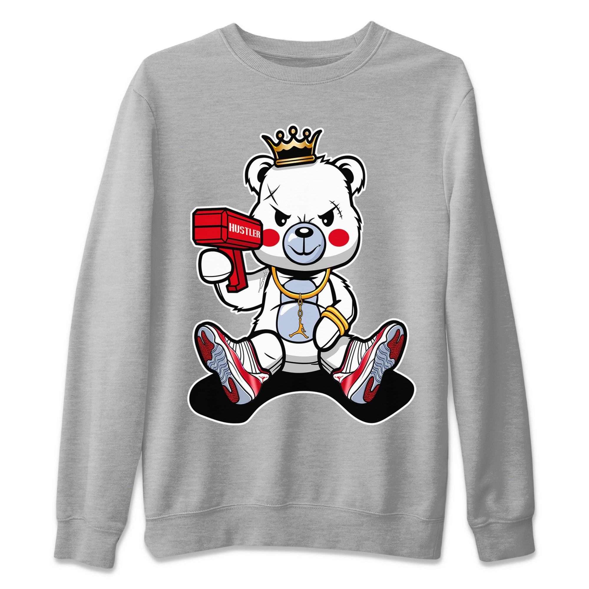 Bad King Baby Bear Unisex Tops - Air Jordan 11 Cherry