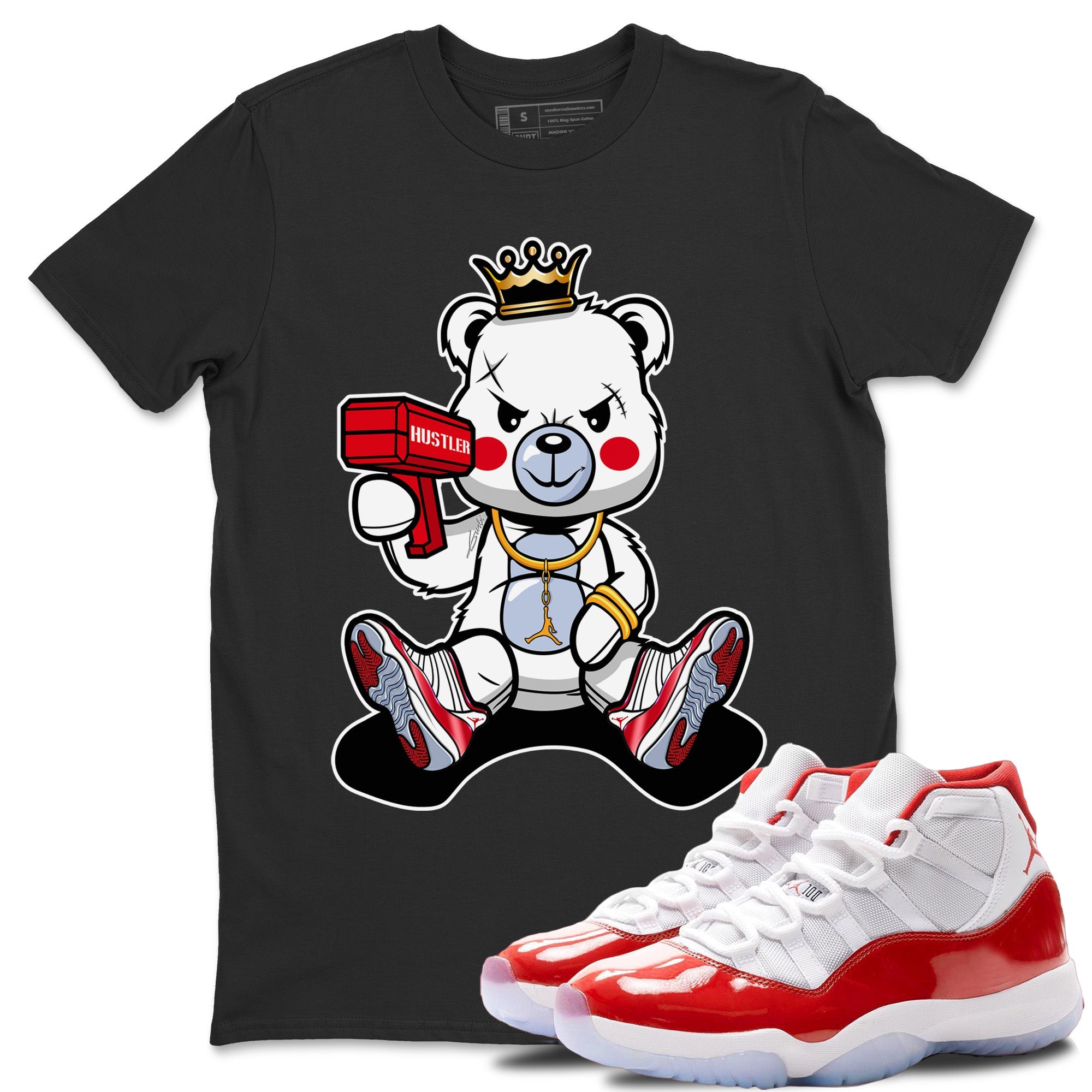 Bad King Baby Bear Unisex Tops - Air Jordan 11 Cherry