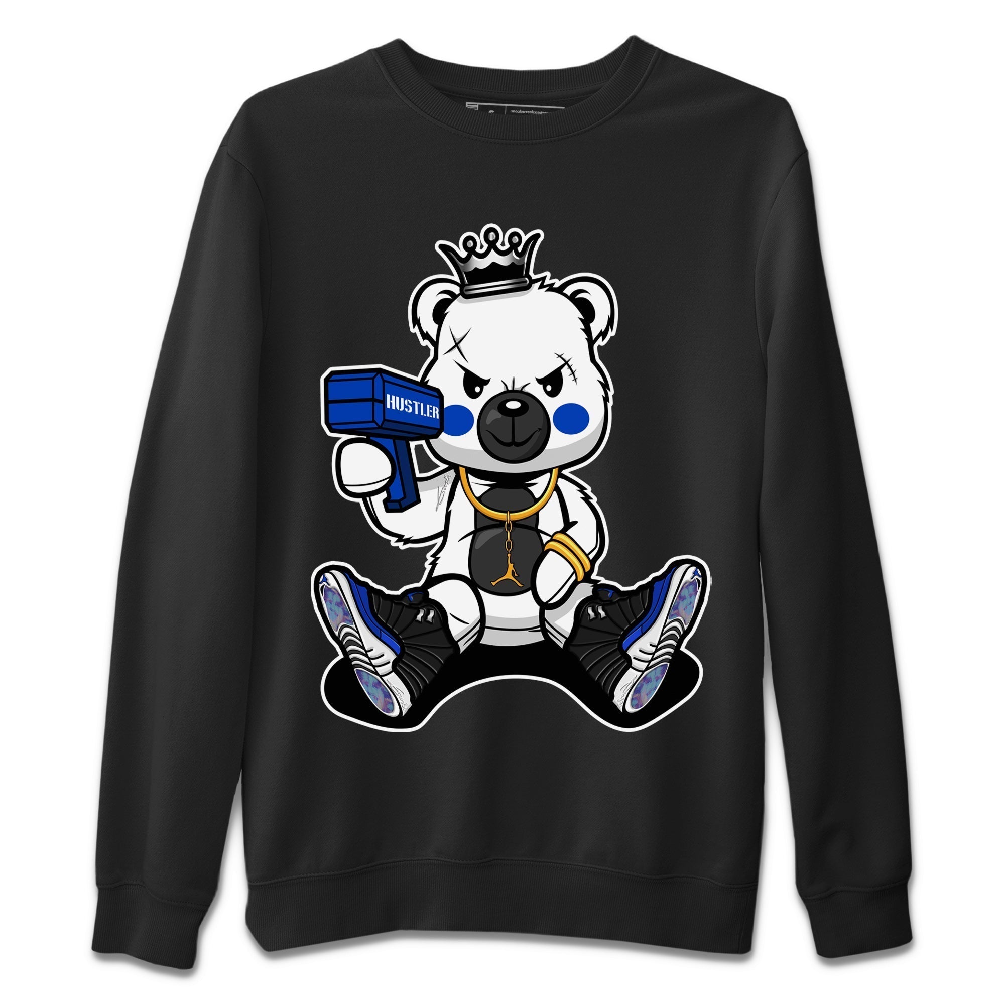 Bad King Baby Bear Unisex Tops - Air Jordan 12 Hyper Royal