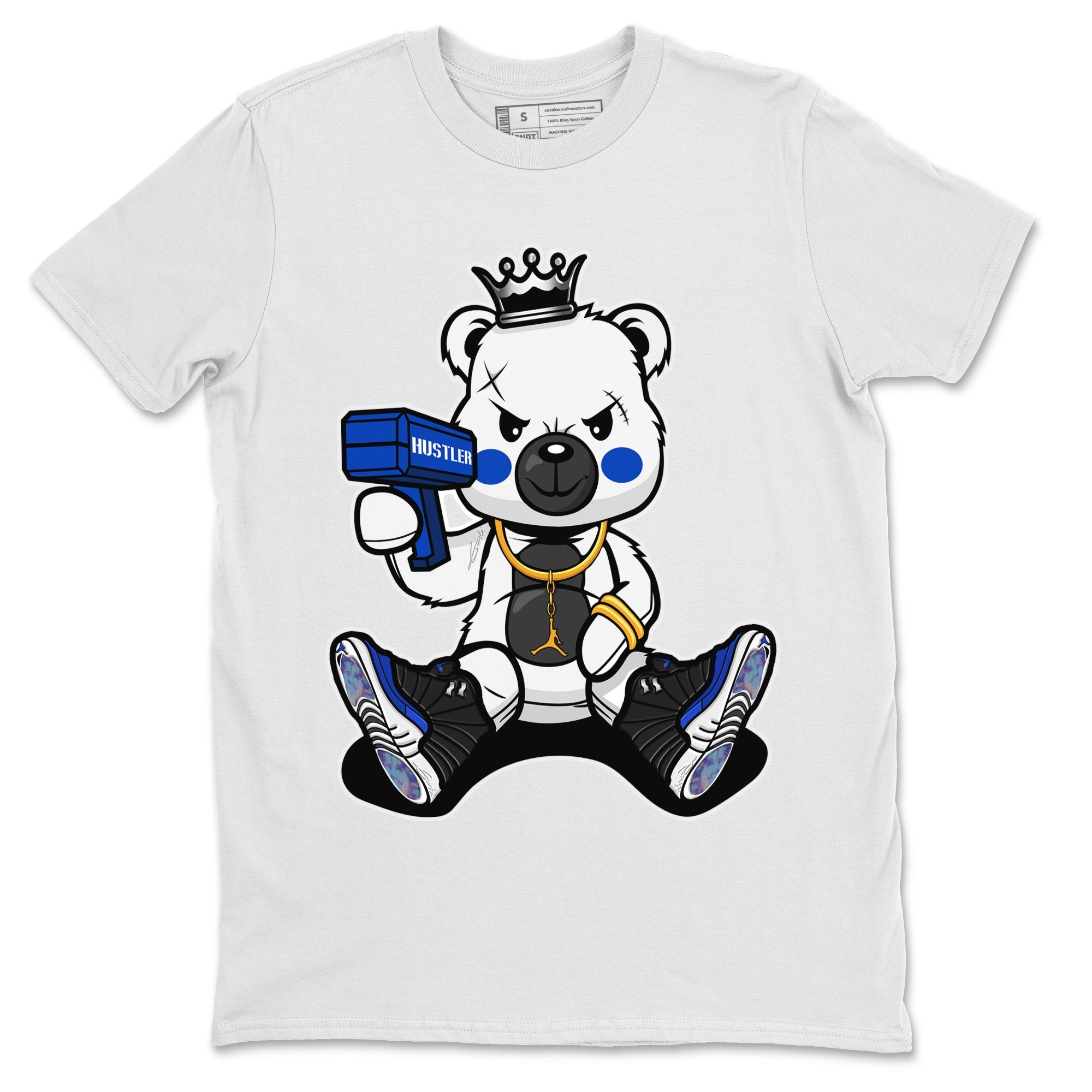 Bad King Baby Bear Unisex Tops - Air Jordan 12 Hyper Royal
