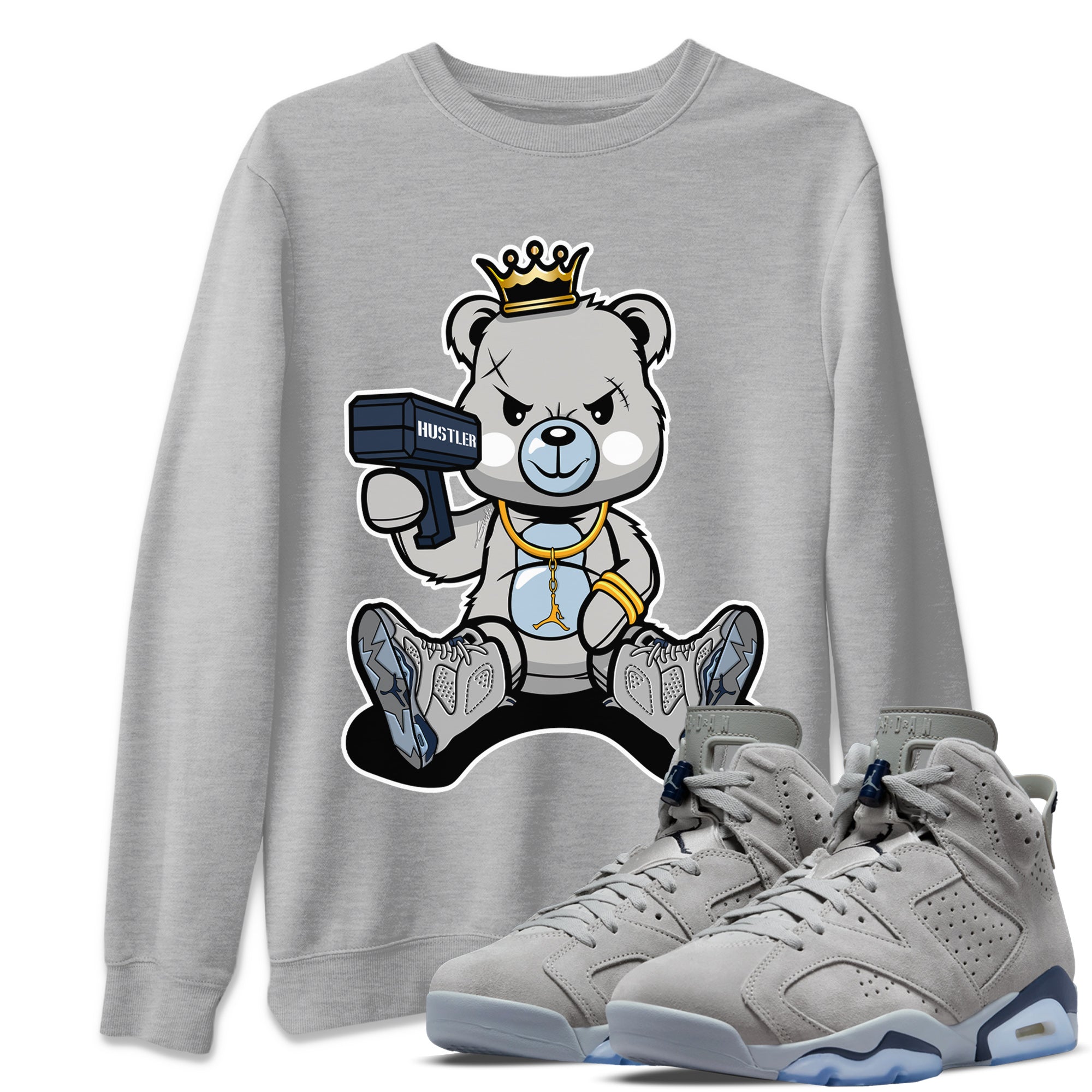 Bad King Baby Bear Unisex Tops - Air Jordan 6 Georgetown