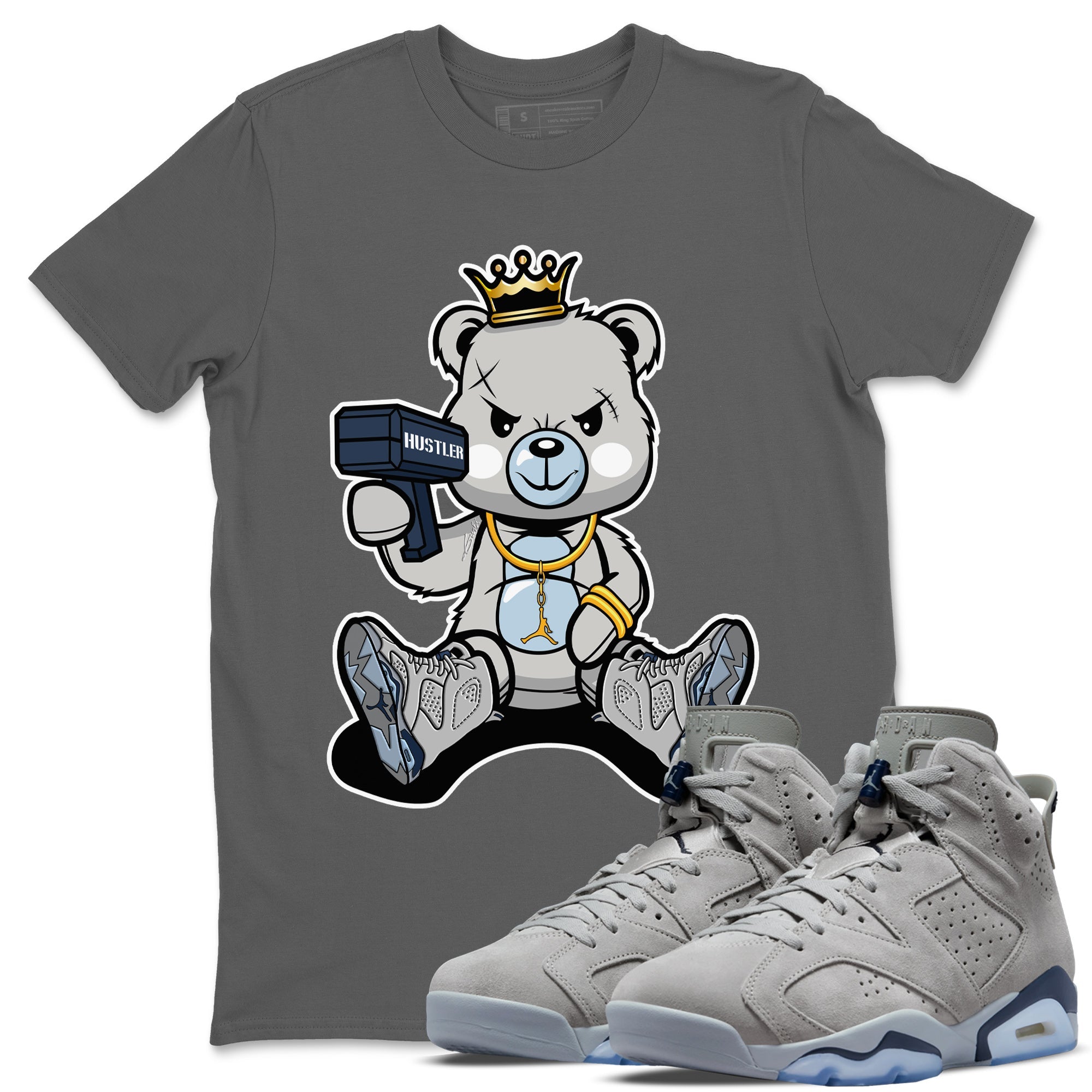 Bad King Baby Bear Unisex Tops - Air Jordan 6 Georgetown