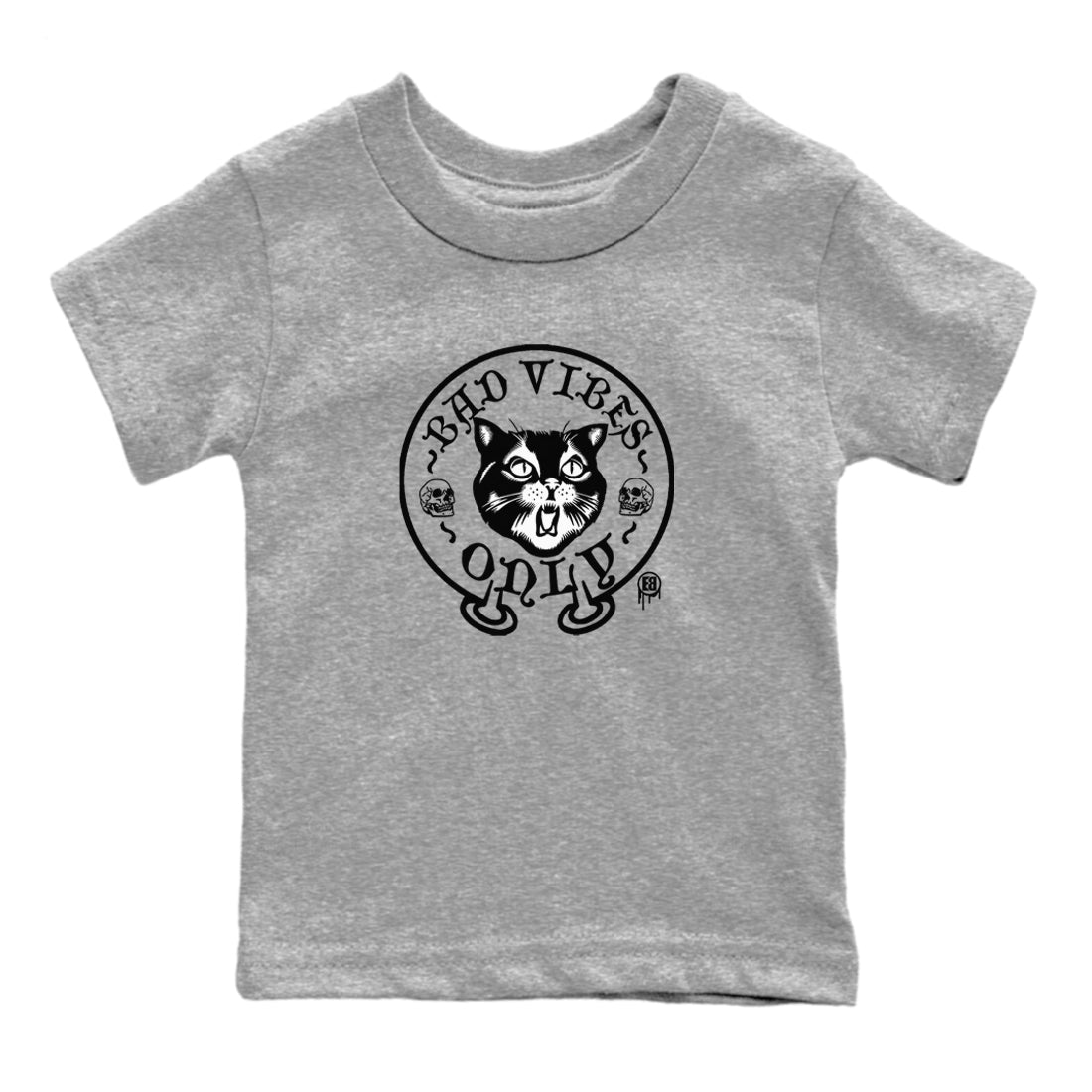 Bad Vibes Only snkmatch Tees Kids - Air Jordan 5 Black Cat