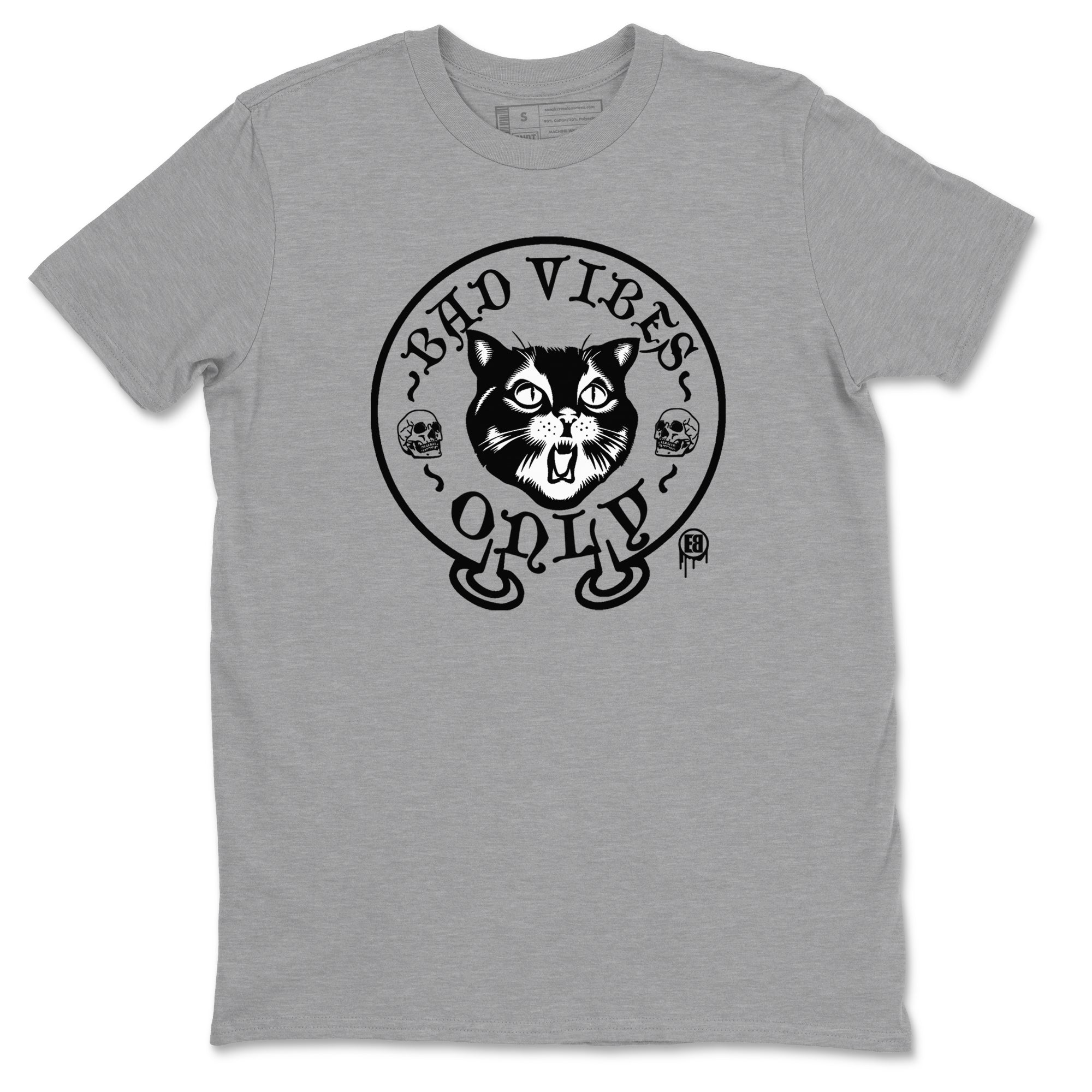 Bad Vibes Only snkmatch Tees - Air Jordan 5 Black Cat
