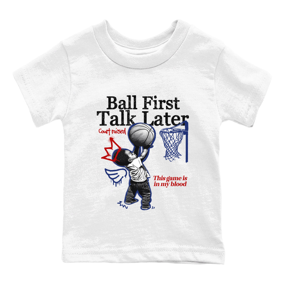Ball First Talk Later snkmatch Tees Kids - Air Jordan 1 Rare Air