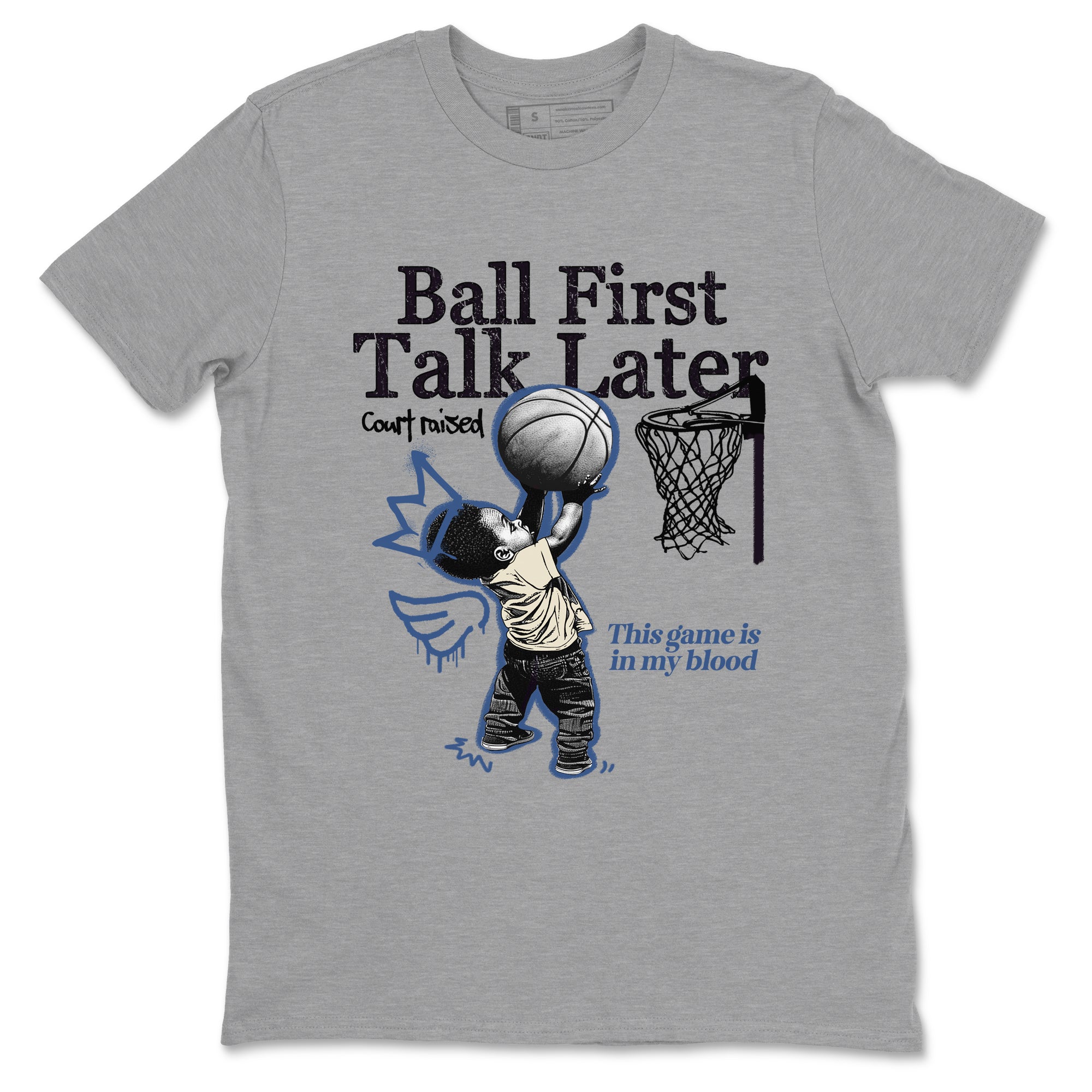 Ball First Talk Later snkmatch Tees - Air Jordan 3 A Ma Maniere x Diffused Blue