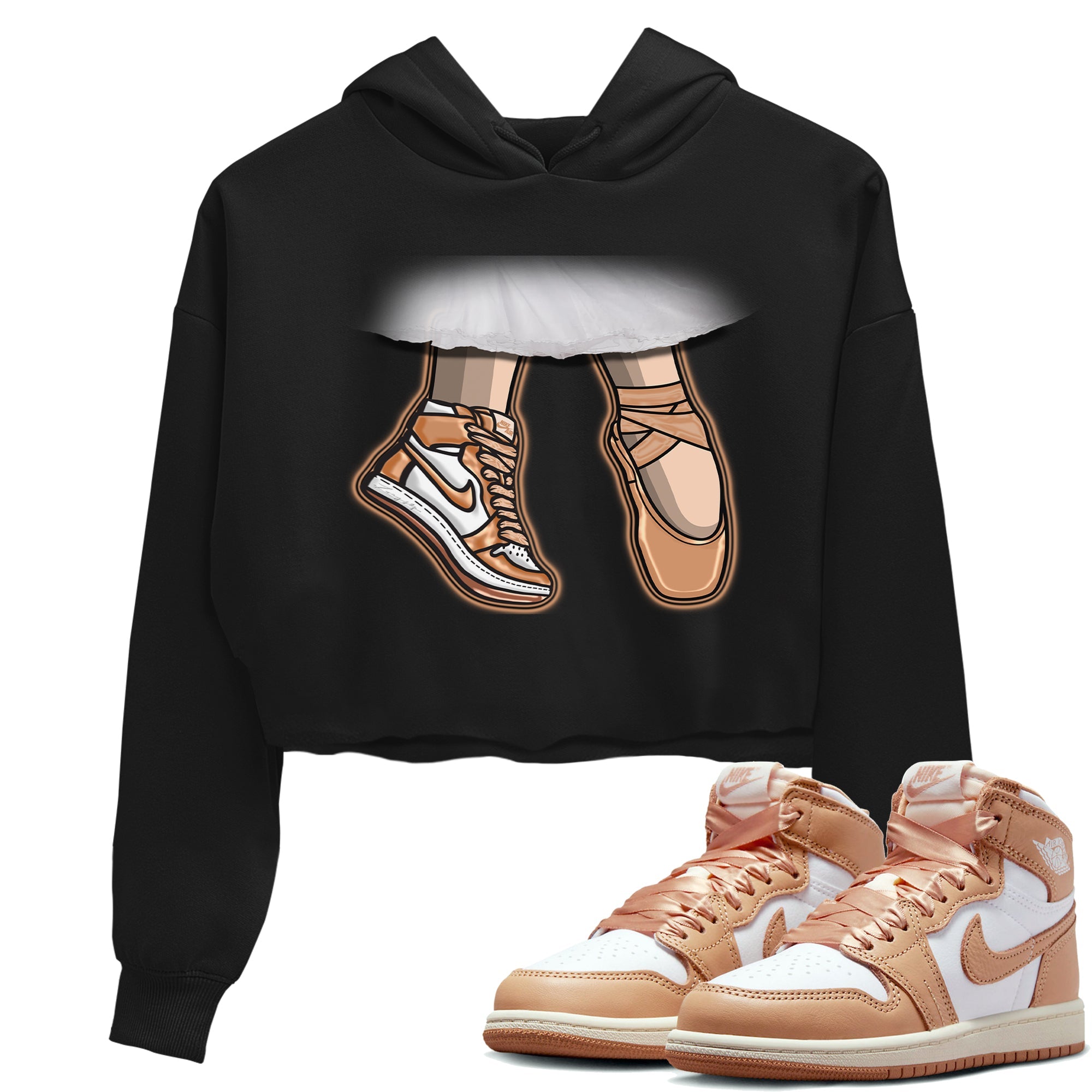 Ballet Shoes snkmatch Women's Top - Air Jordan 1 Praline
