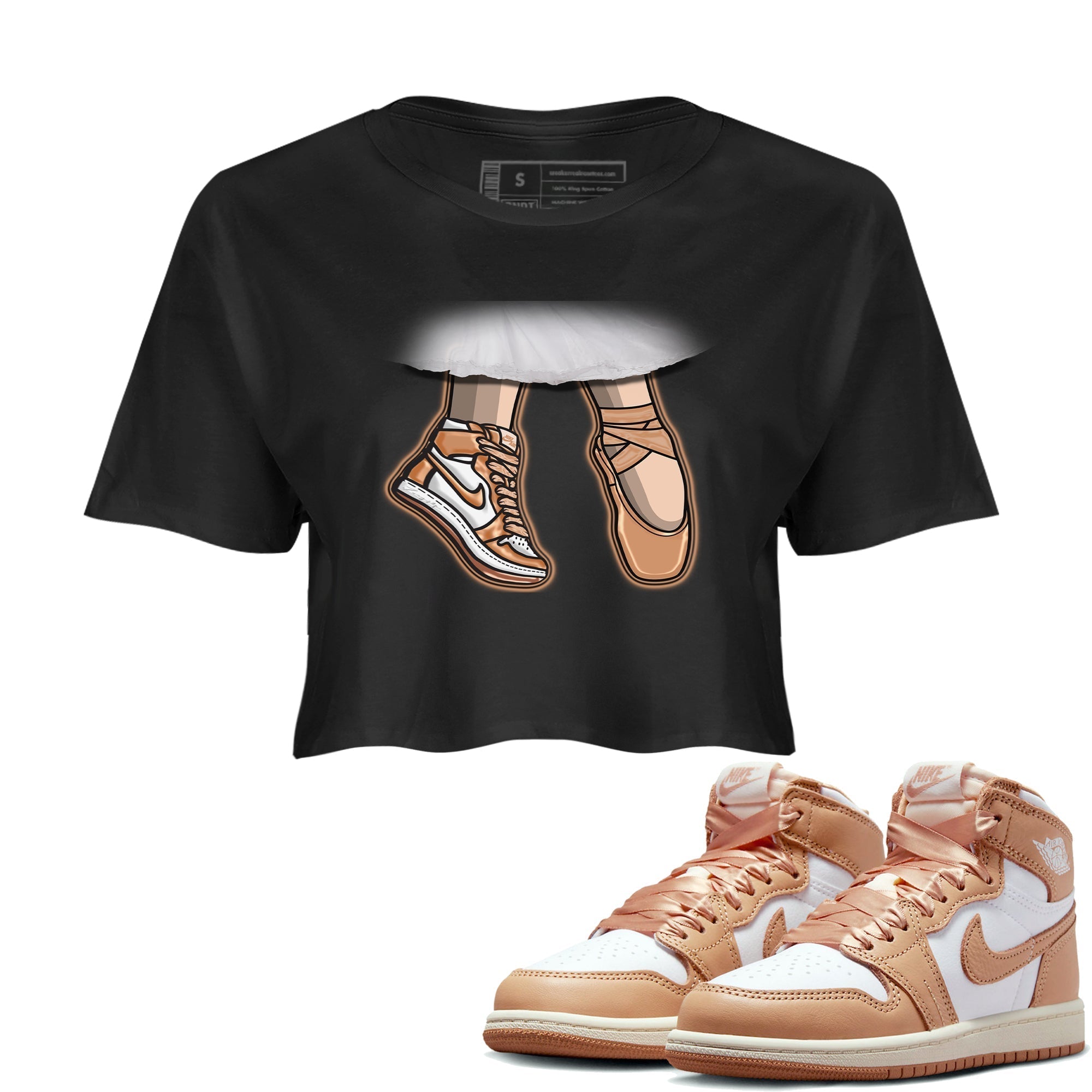 Ballet Shoes snkmatch Women's Top - Air Jordan 1 Praline