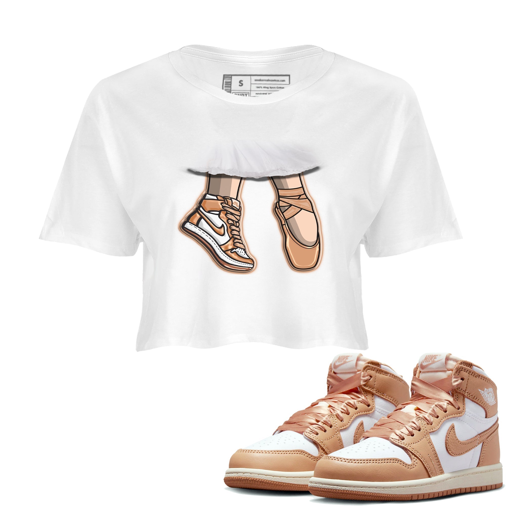 Ballet Shoes snkmatch Women's Top - Air Jordan 1 Praline