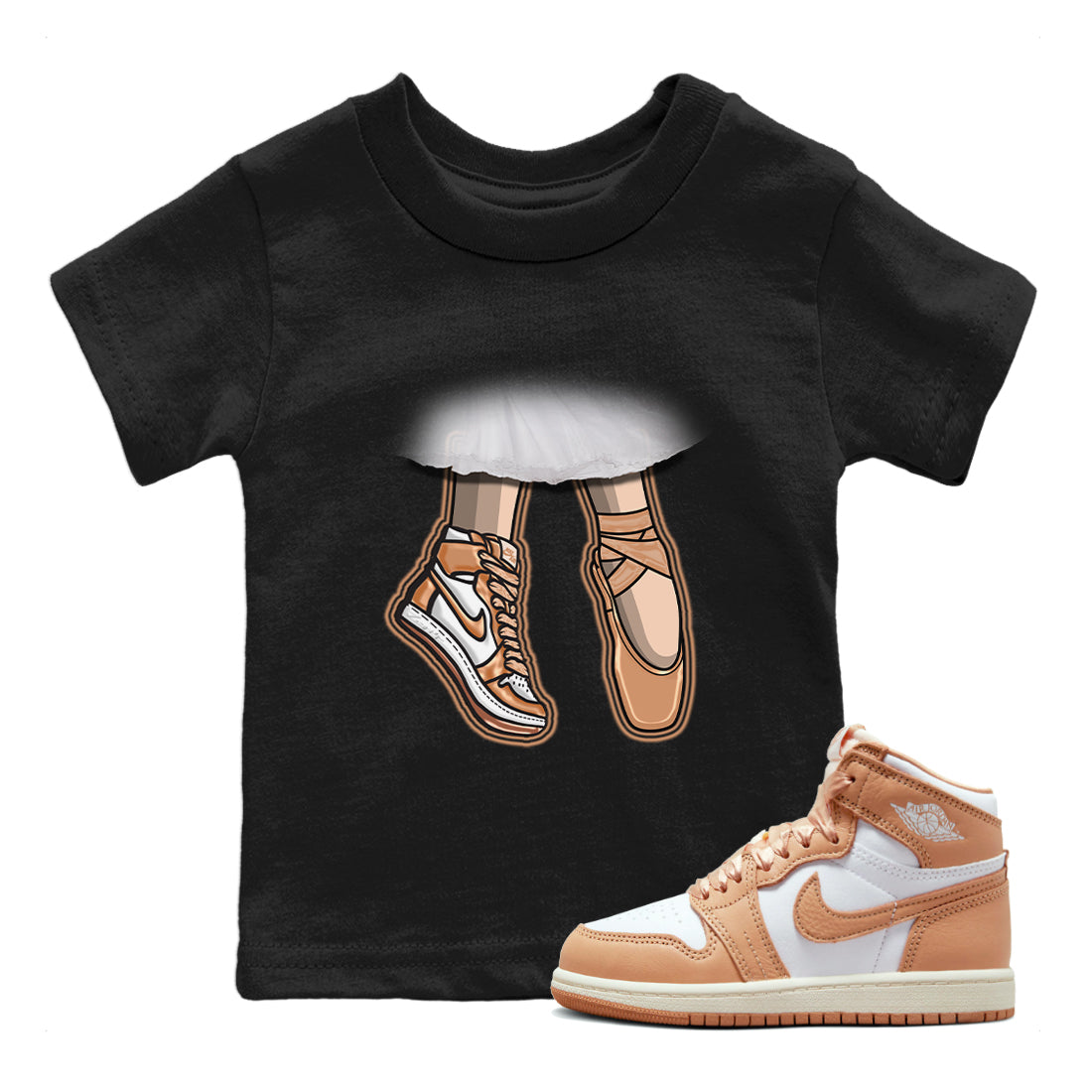 Ballet Shoes snkmatch Tee Kids - Air Jordan 1 Praline