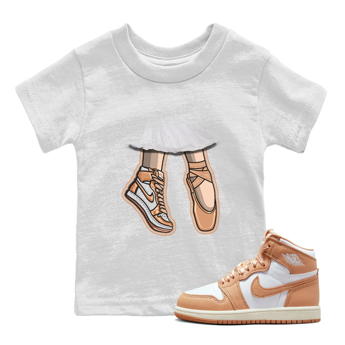 Ballet Shoes snkmatch Tee Kids - Air Jordan 1 Praline