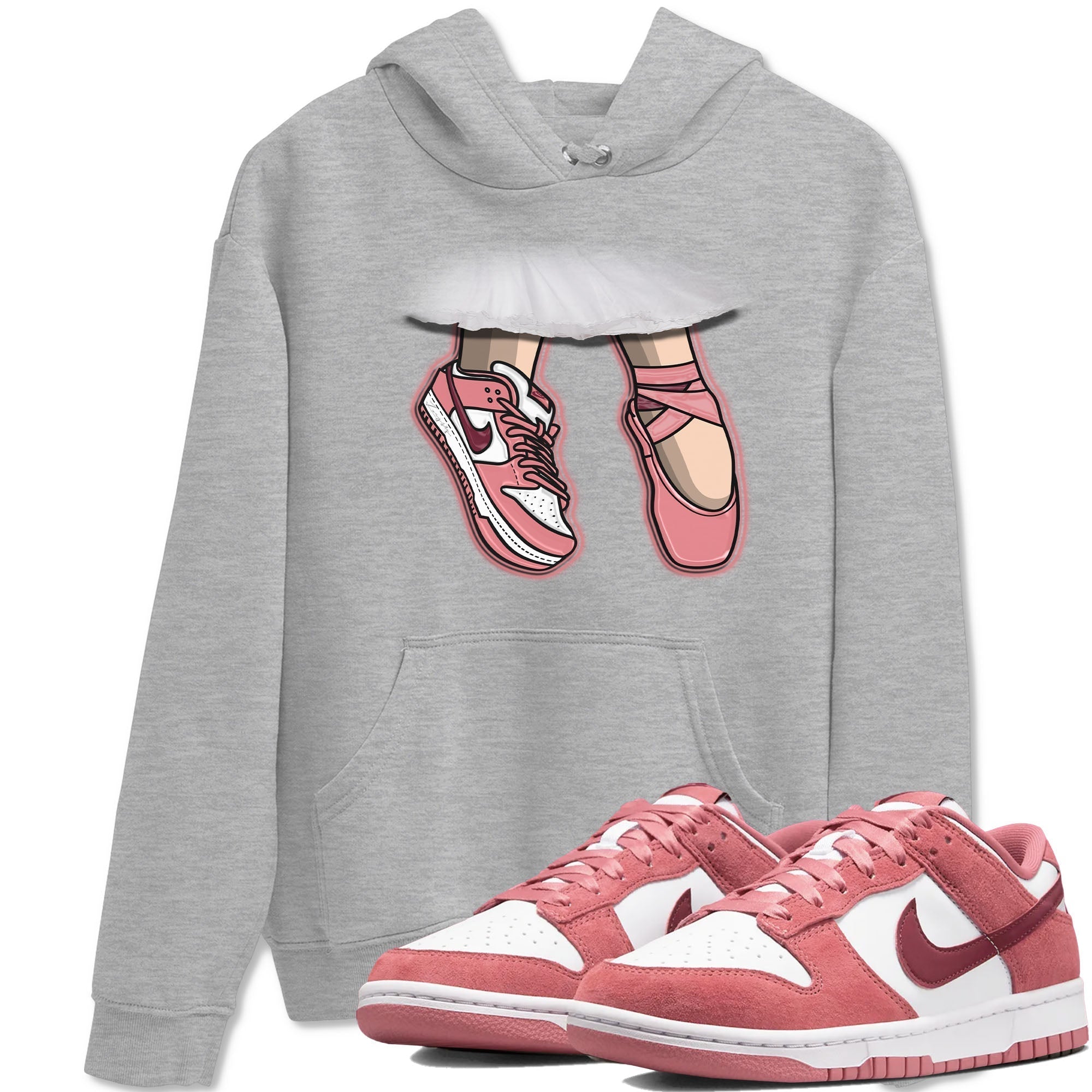 Ballet Shoes snkmatch Tees - Dunk Valentines Day 2024