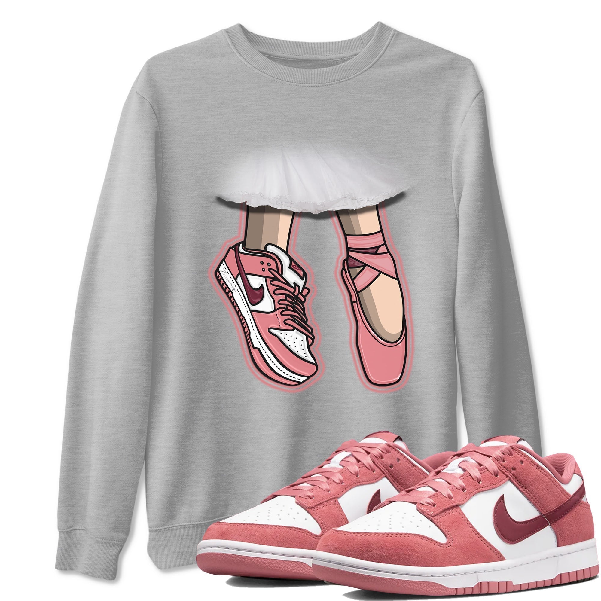 Ballet Shoes snkmatch Tees - Dunk Valentines Day 2024