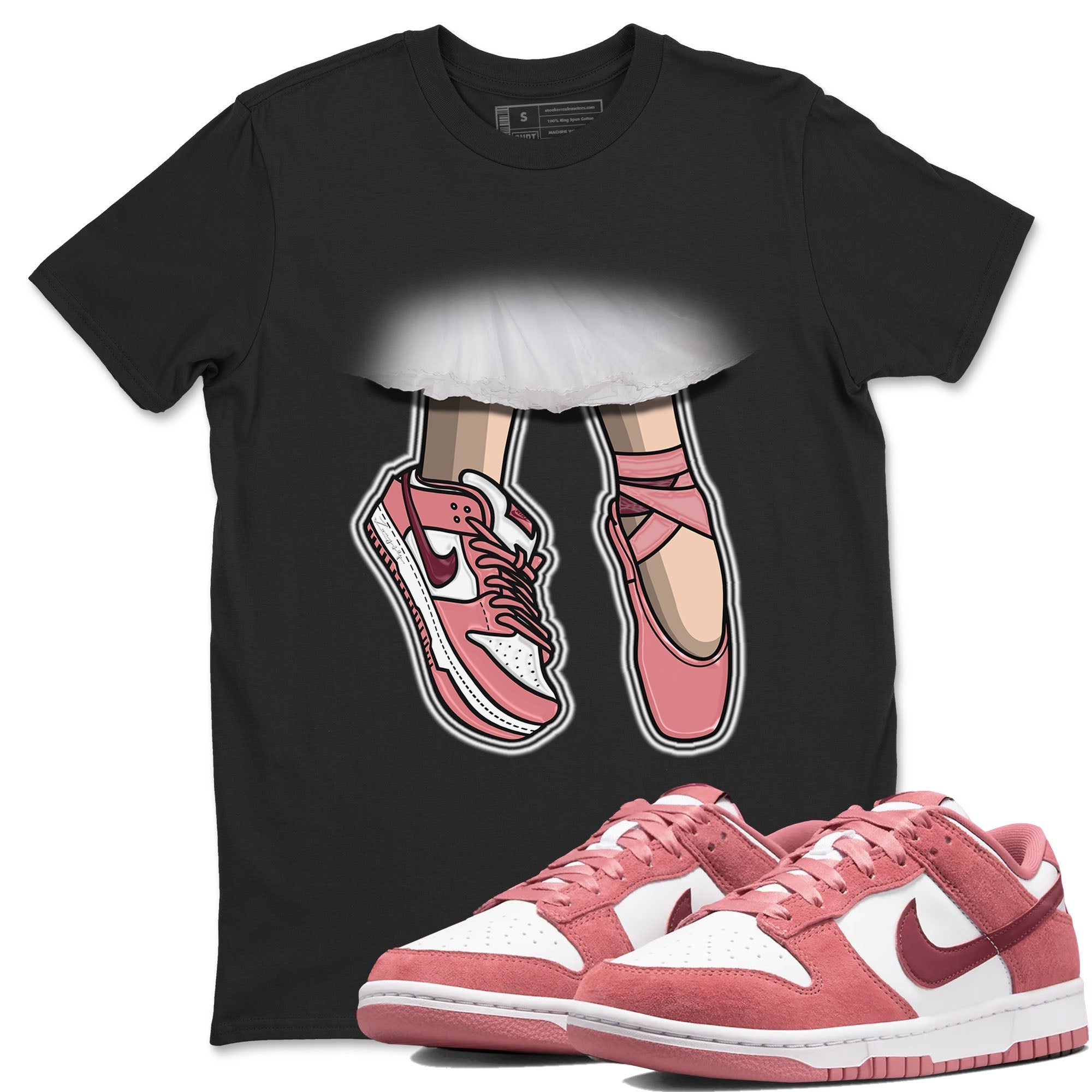 Ballet Shoes snkmatch Tees - Dunk Valentines Day 2024