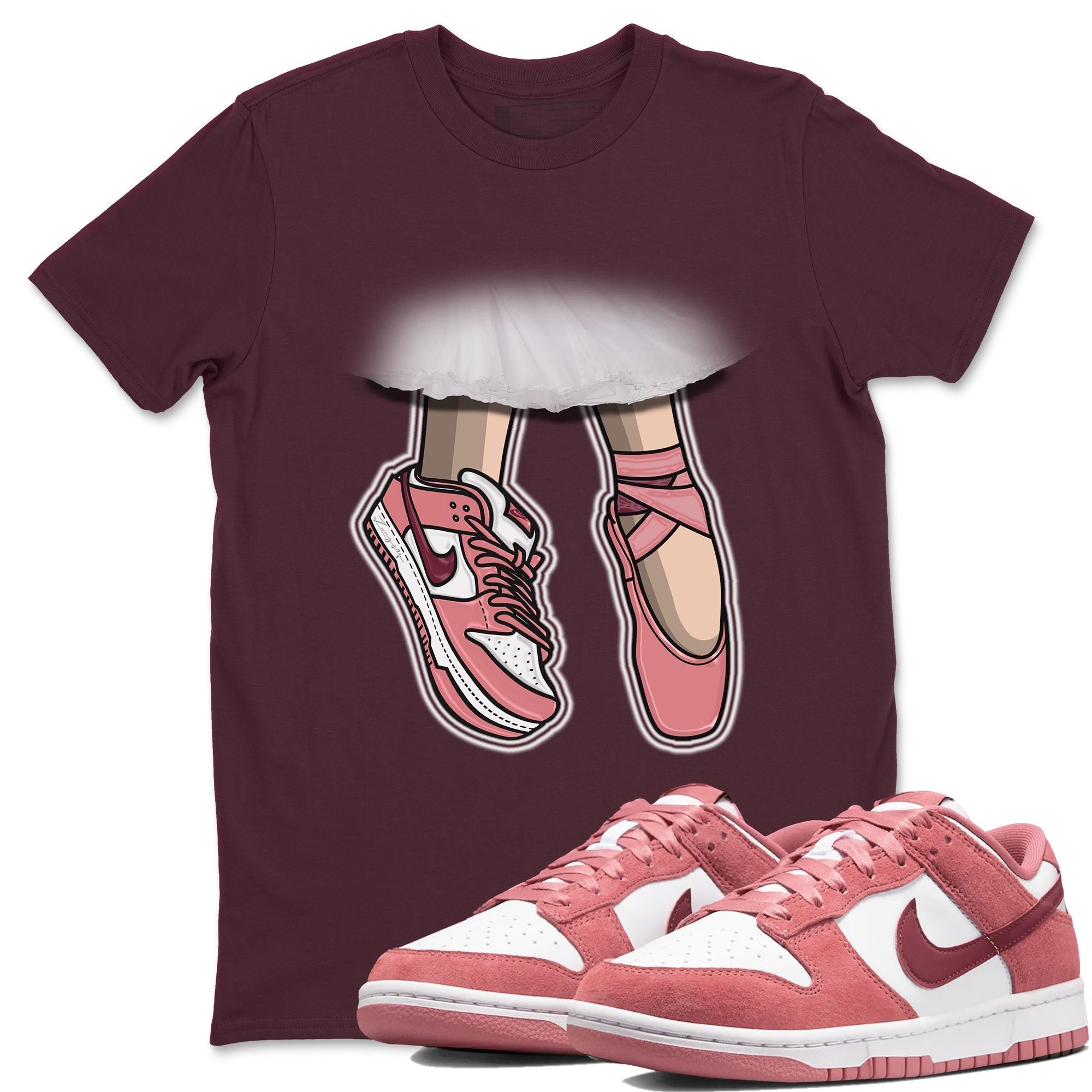 Ballet Shoes snkmatch Tees - Dunk Valentines Day 2024