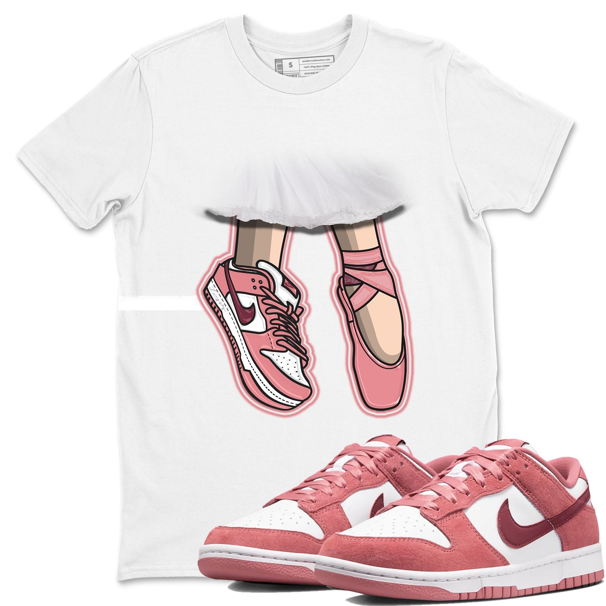 Ballet Shoes snkmatch Tees - Dunk Valentines Day 2024