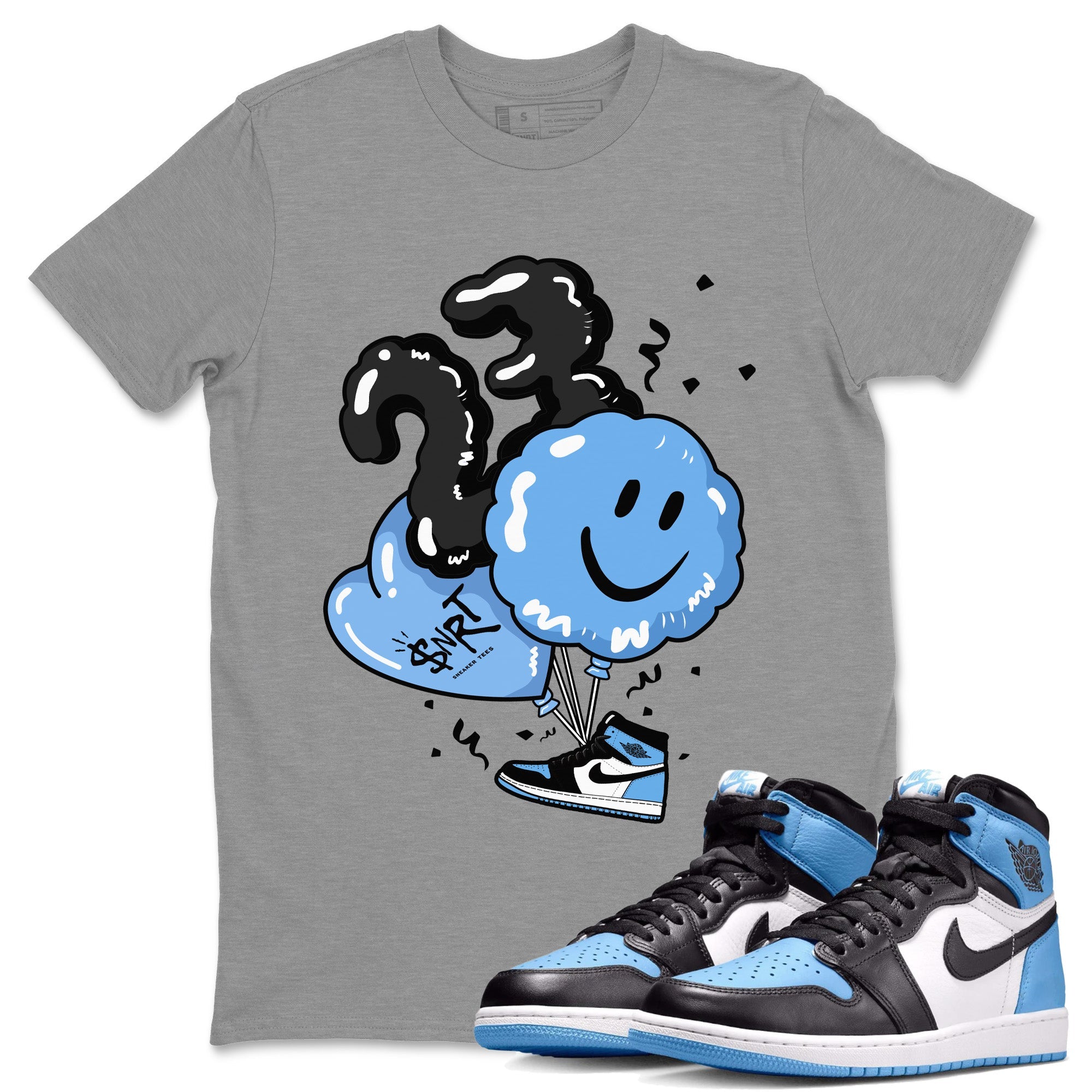 Balloon Unisex Tops - Air Jordan 1 UNC Toe