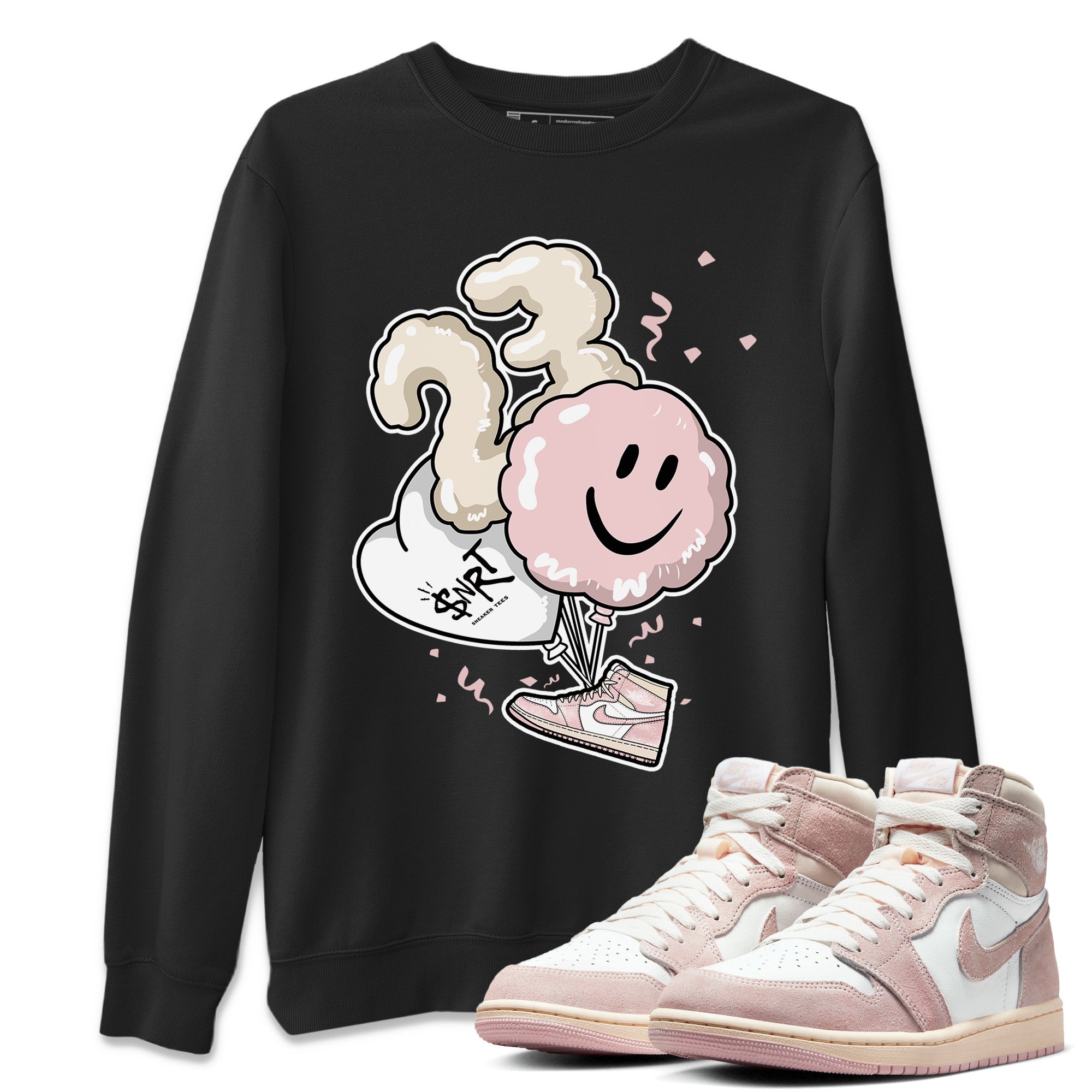Balloon Unisex Tops - Air Jordan 1 Washed Pink
