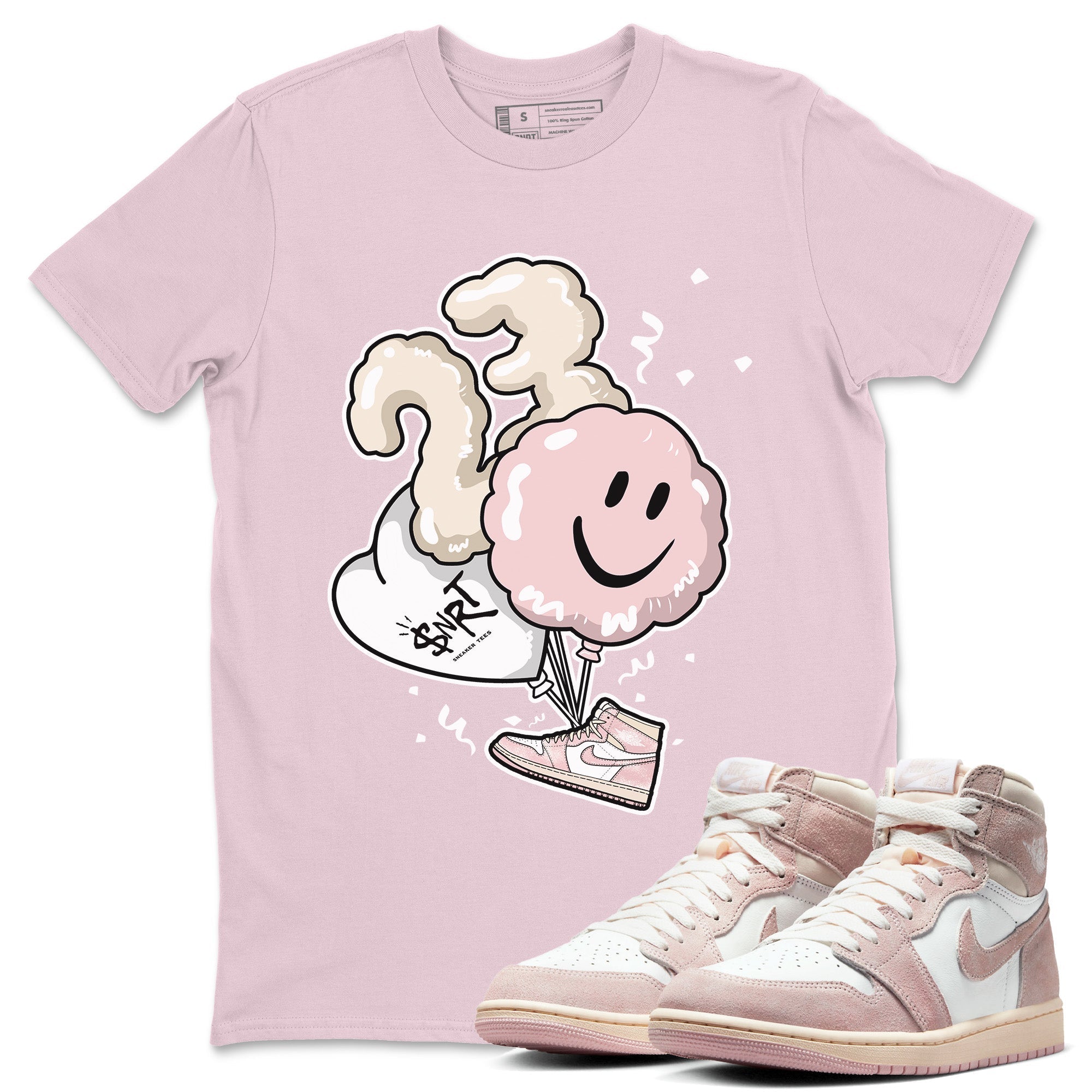 Balloon Unisex Tops - Air Jordan 1 Washed Pink