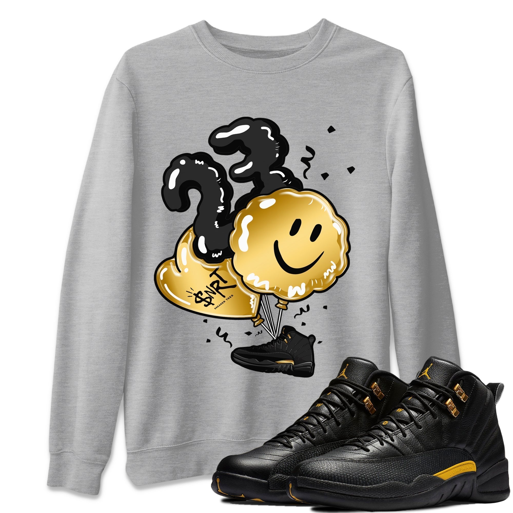 Balloon Unisex Tops - Air Jordan 12 Black Taxi