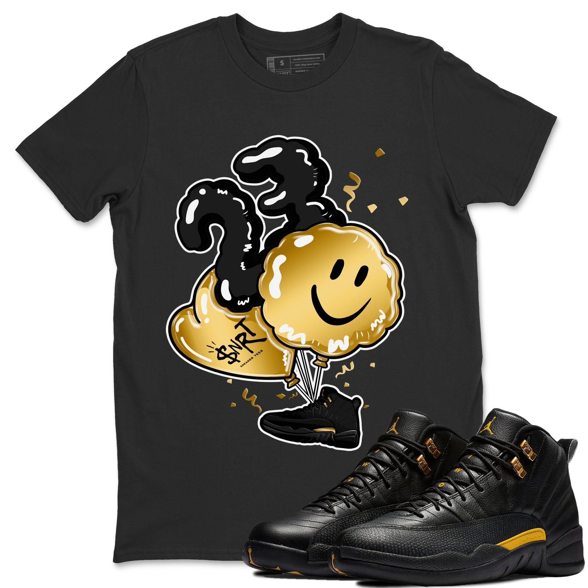 Balloon Unisex Tops - Air Jordan 12 Black Taxi