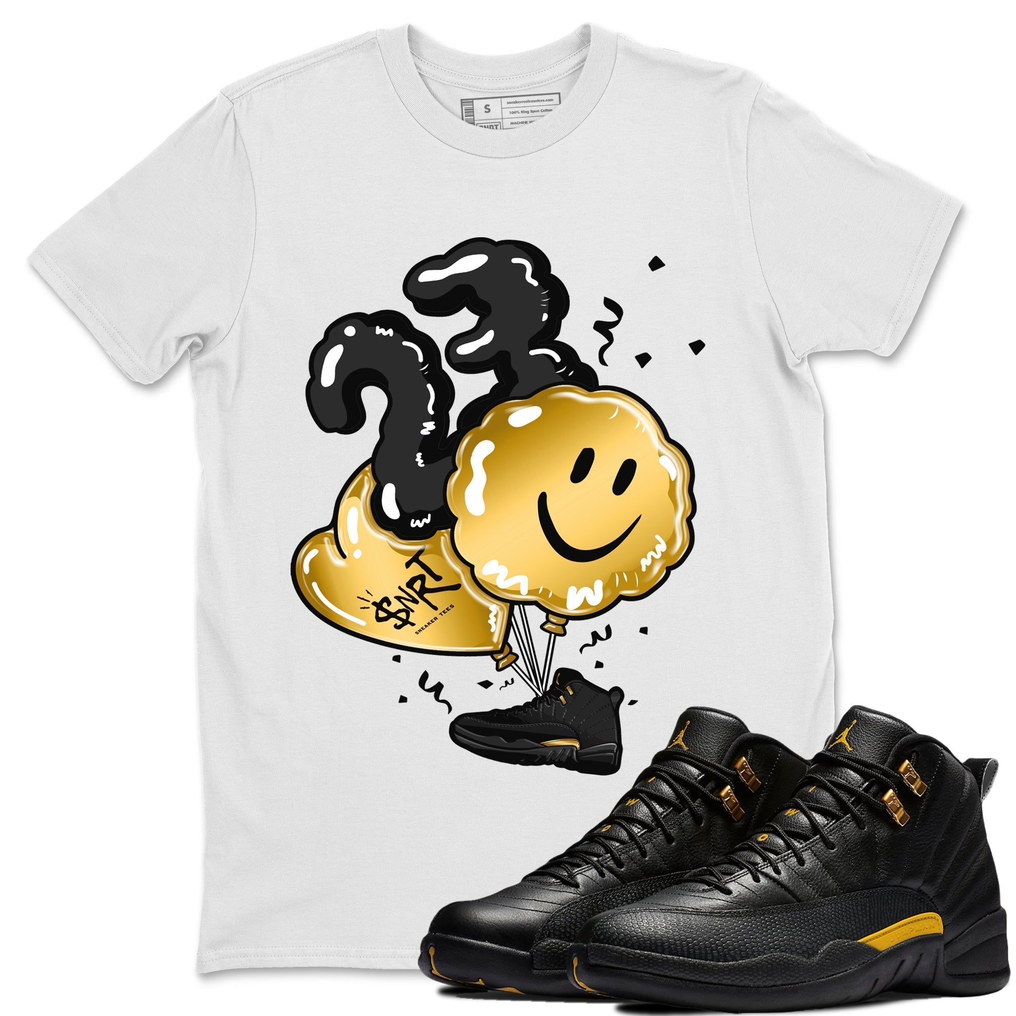Balloon Unisex Tops - Air Jordan 12 Black Taxi