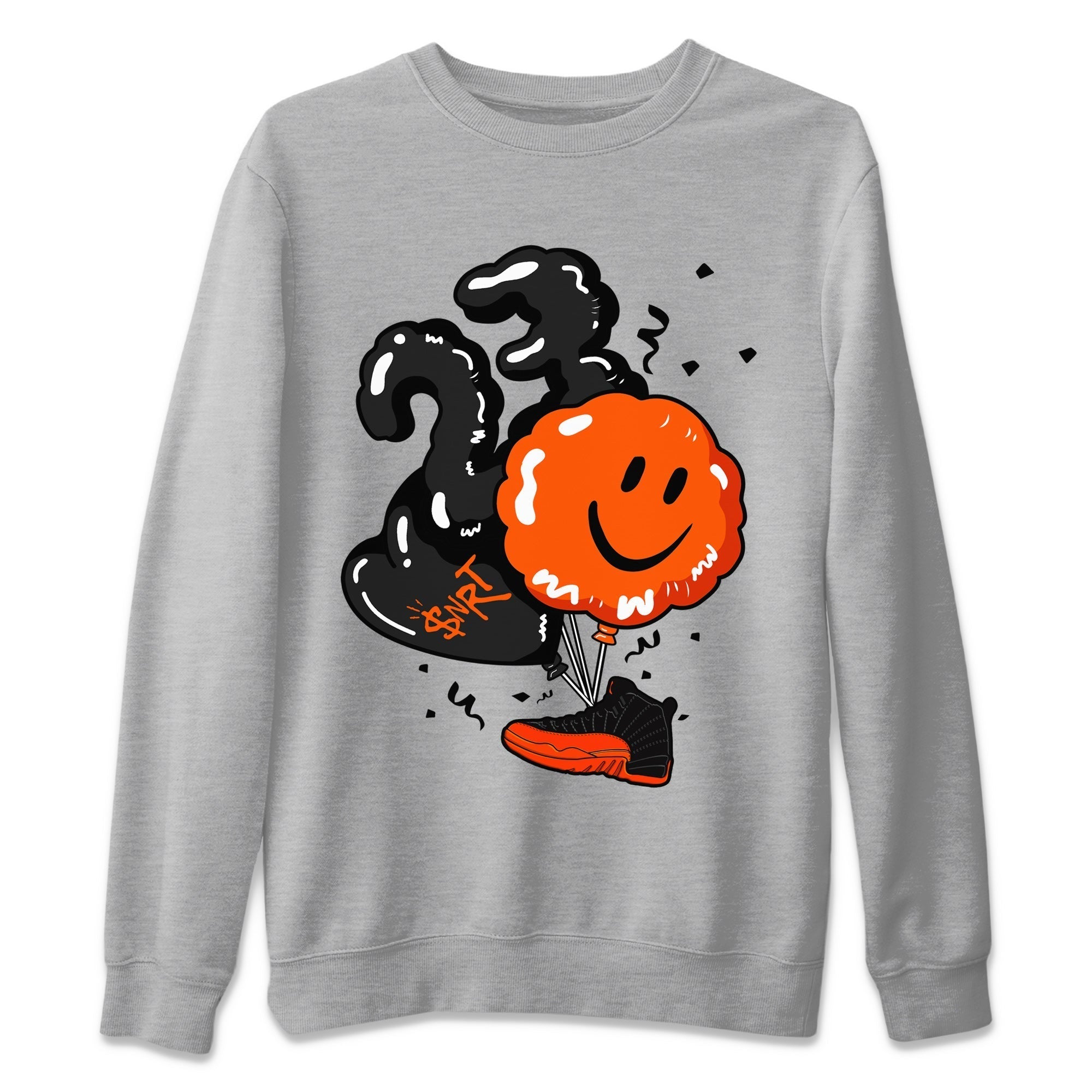 Balloon Unisex Tops - Air Jordan 12 Brilliant Orange
