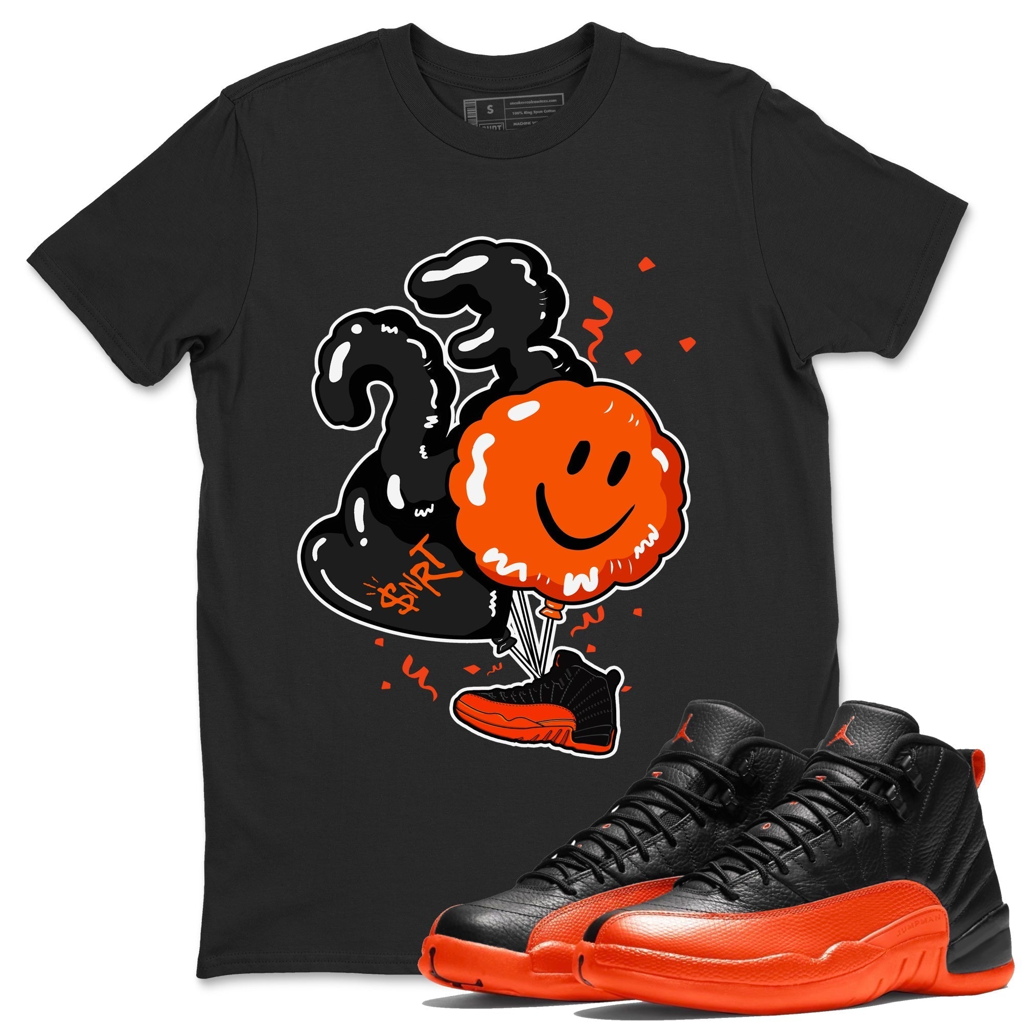 Balloon Unisex Tops - Air Jordan 12 Brilliant Orange