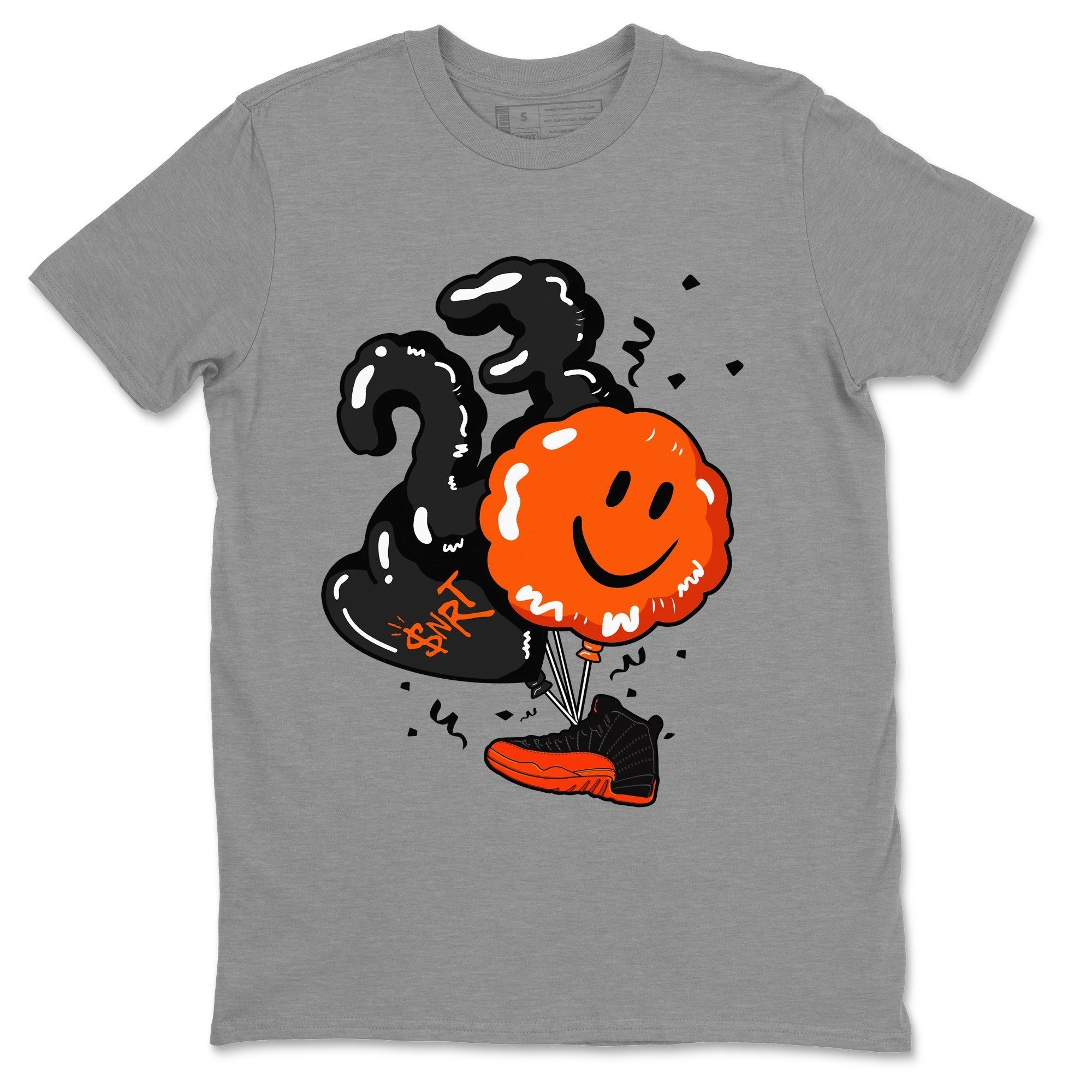 Balloon Unisex Tops - Air Jordan 12 Brilliant Orange
