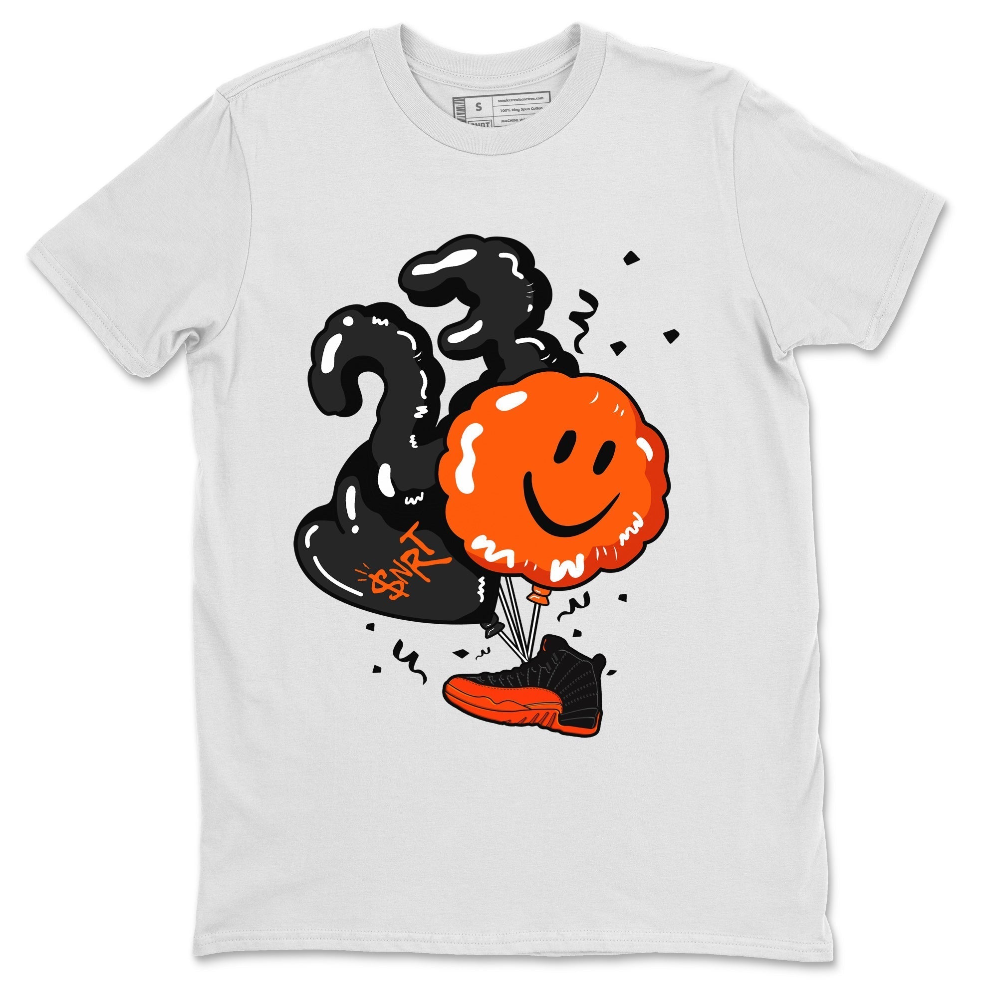 Balloon Unisex Tops - Air Jordan 12 Brilliant Orange