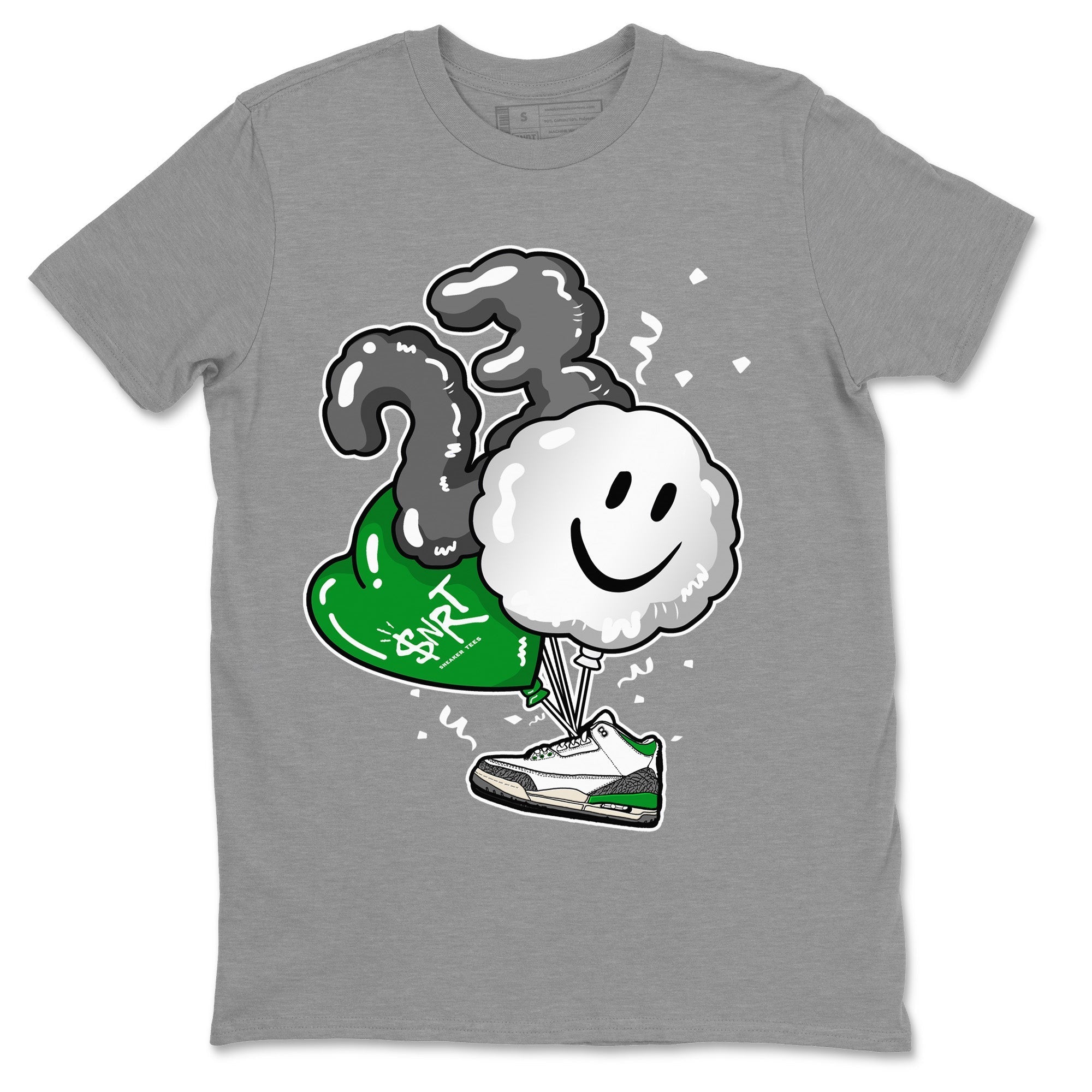 Balloon Unisex Tops - Air Jordan 3 Lucky Green