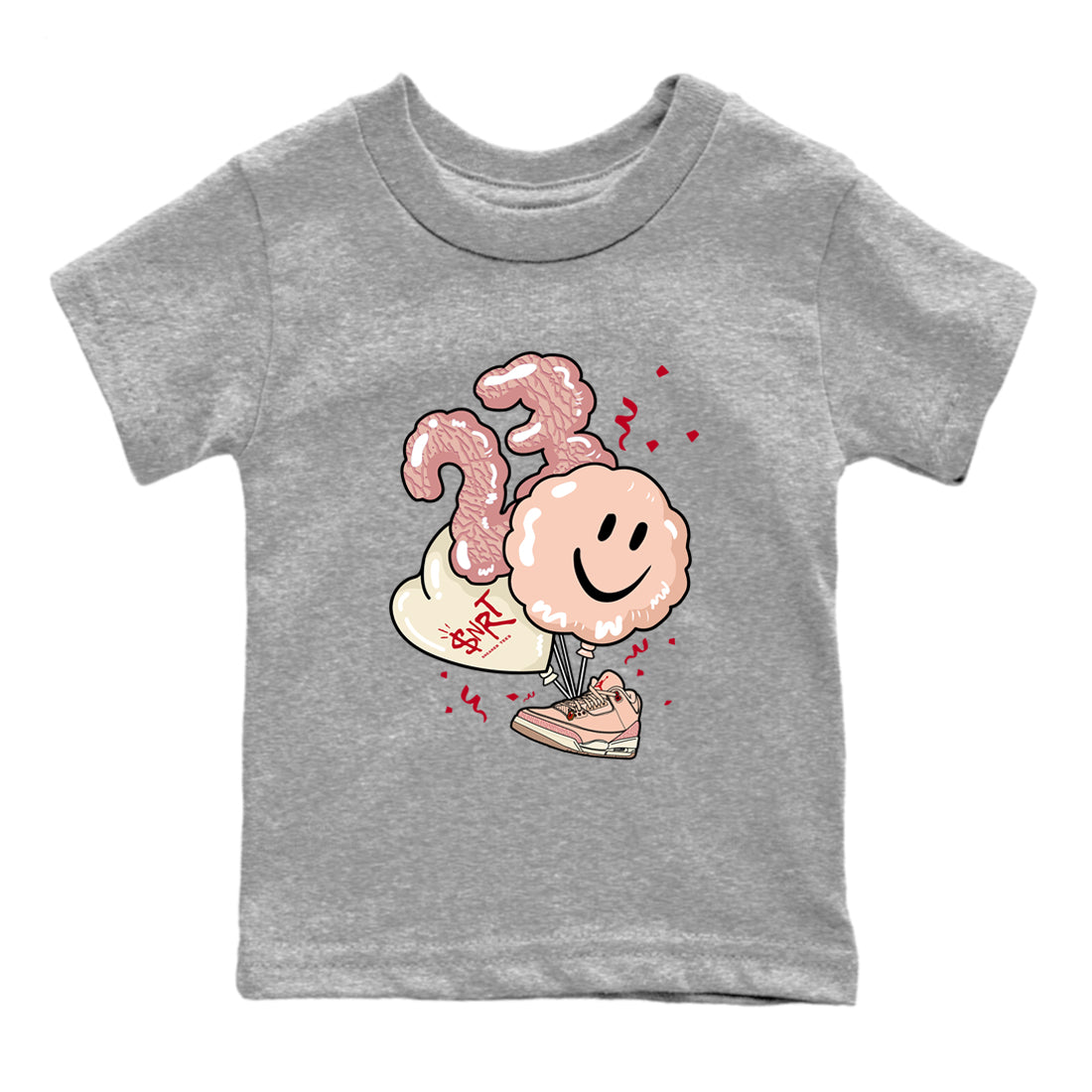 Balloon snkmatch Tees Kids - Air Jordan 3 Valentines Day