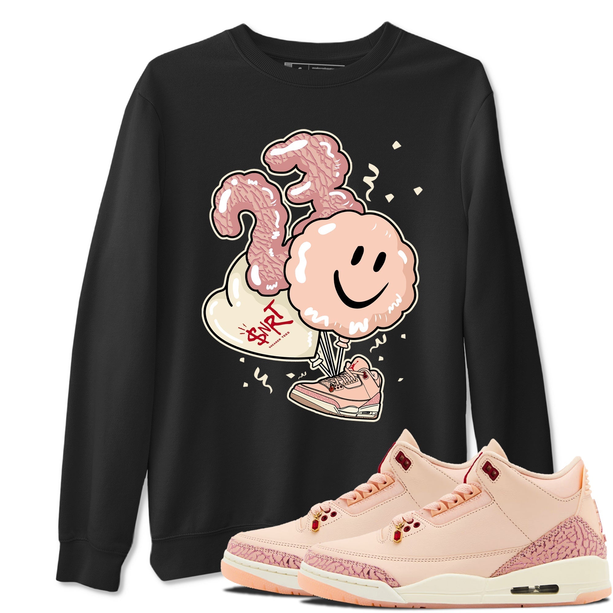 Balloon snkmatch Tees - Air Jordan 3 Valentines Day
