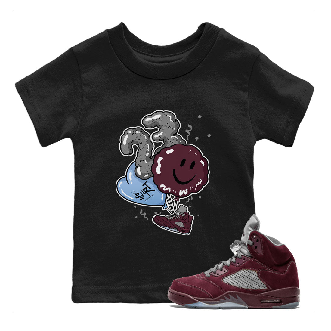 Balloon snkmatch Tee Kids - Air Jordan 5 Burgundy