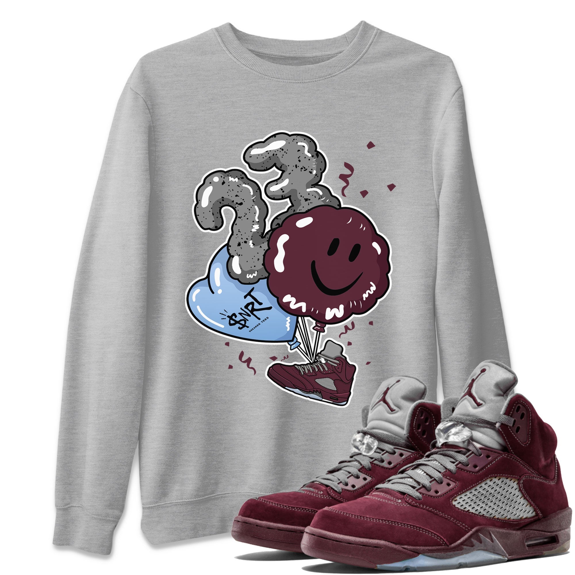 Balloon snkmatch Tee - Air Jordan 5 Burgundy