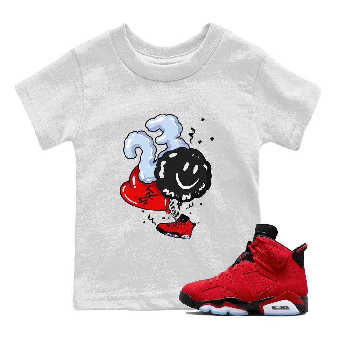 Balloon Kids Tops - Air Jordan 6 Toro Bravo