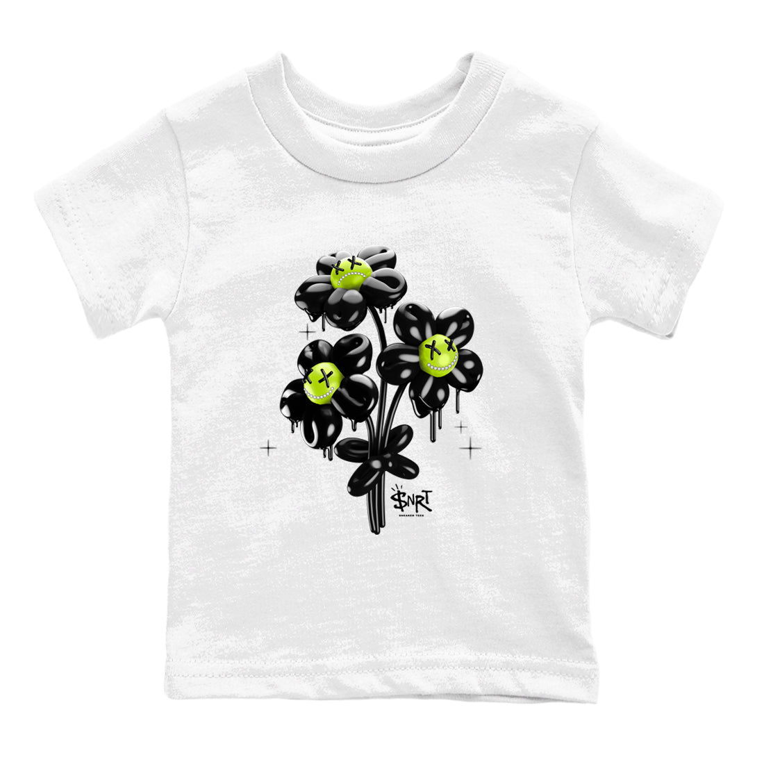 Balloon Bouquet snkmatch Tees Kids - Air Foamposite One Black Volt
