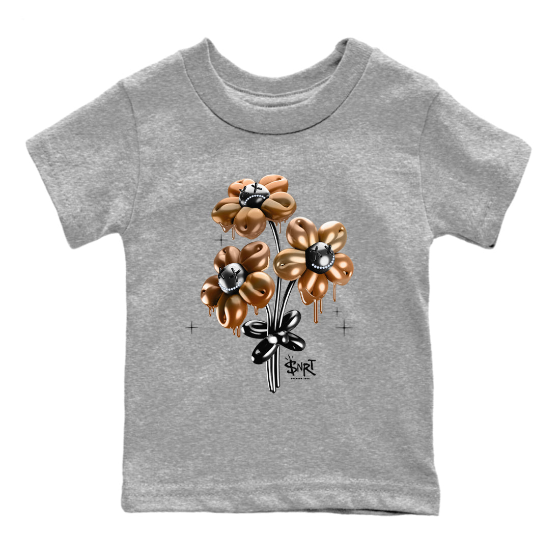 Balloon Bouquet snkmatch Tees Kids - Air Foamposite One Metallic Copper