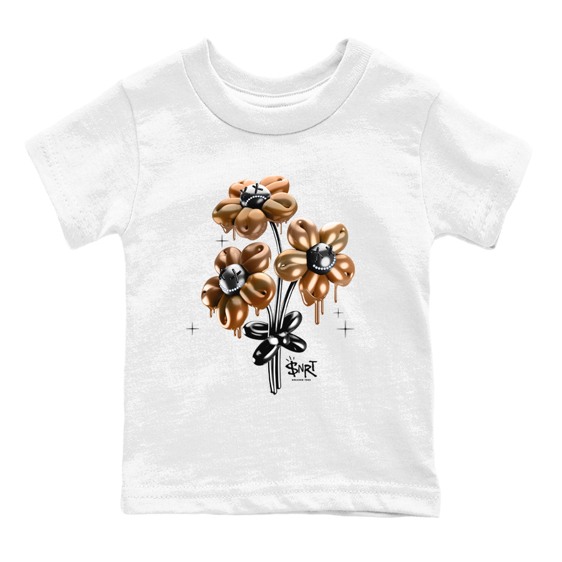 Balloon Bouquet snkmatch Tees Kids - Air Foamposite One Metallic Copper