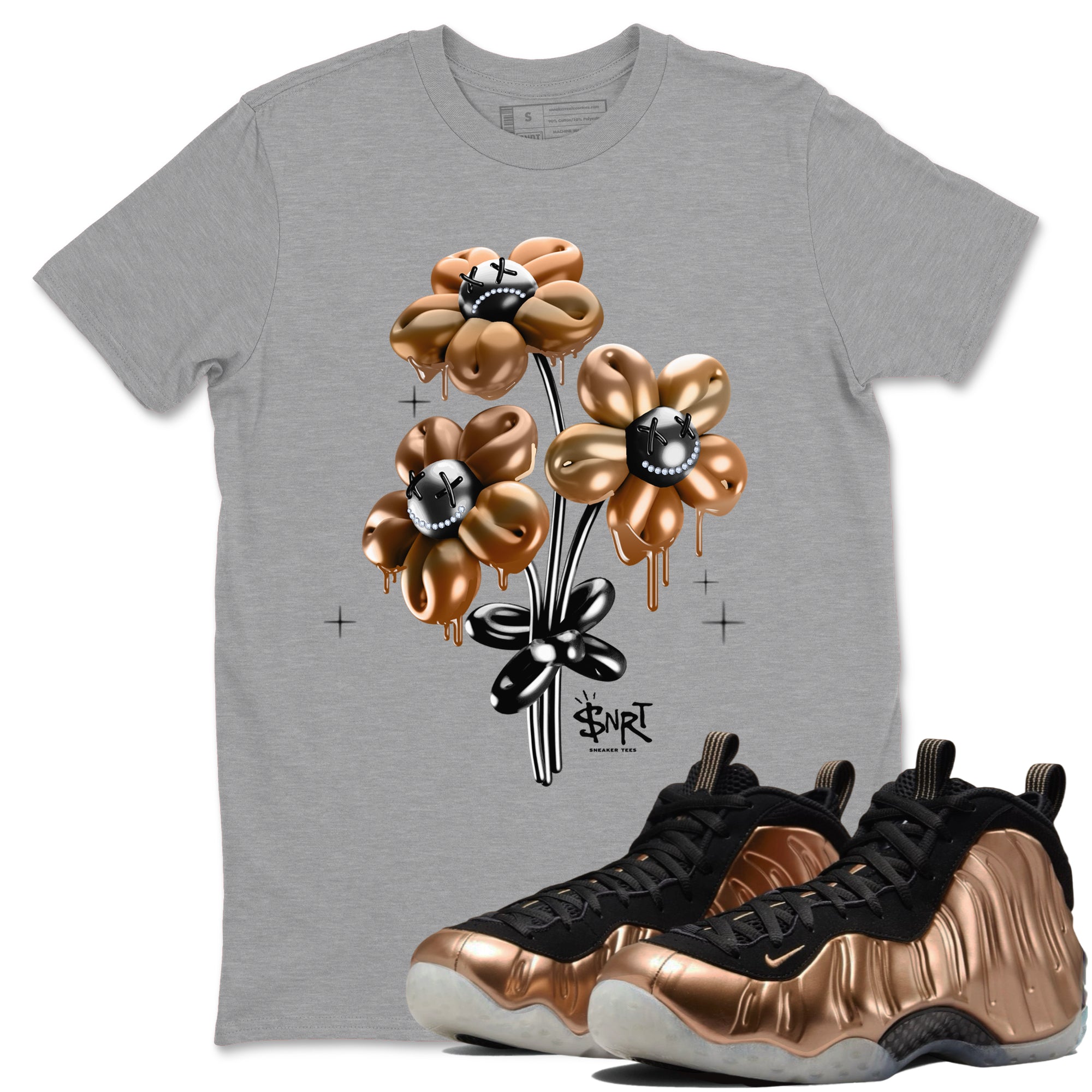 Balloon Bouquet snkmatch Tees - Air Foamposite One Metallic Copper