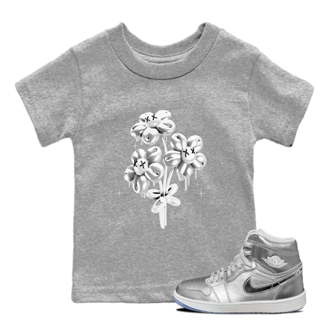 Balloon Bouquet snkmatch Tee Kids - Air Jordan 1 Gift Giving