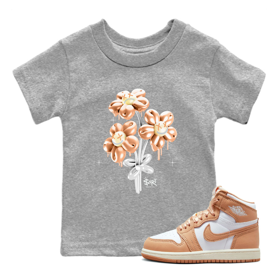 Balloon Bouquet snkmatch Tee Kids - Air Jordan 1 Praline