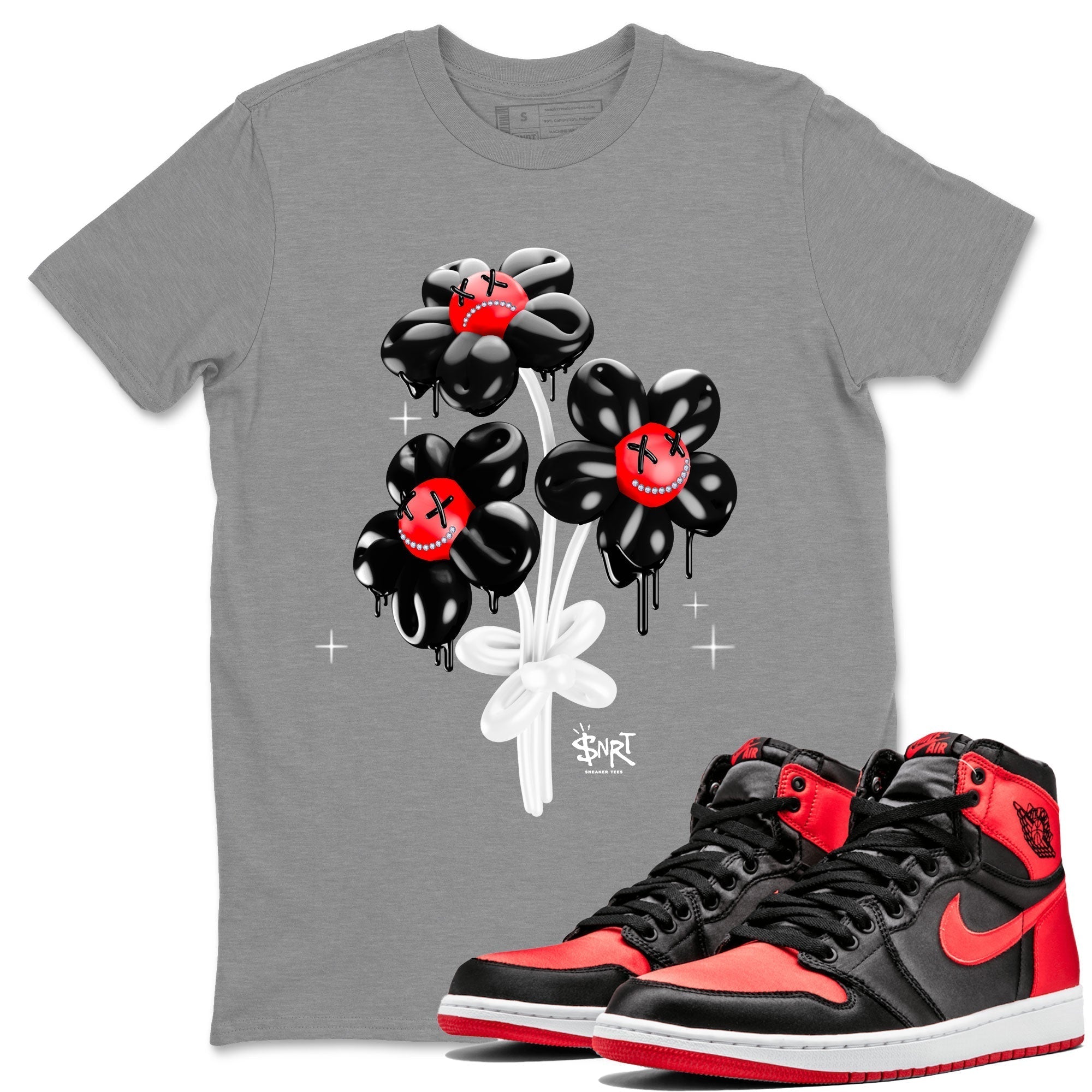 Balloon Bouquet Unisex Tops - Air Jordan 1 Satin Bred
