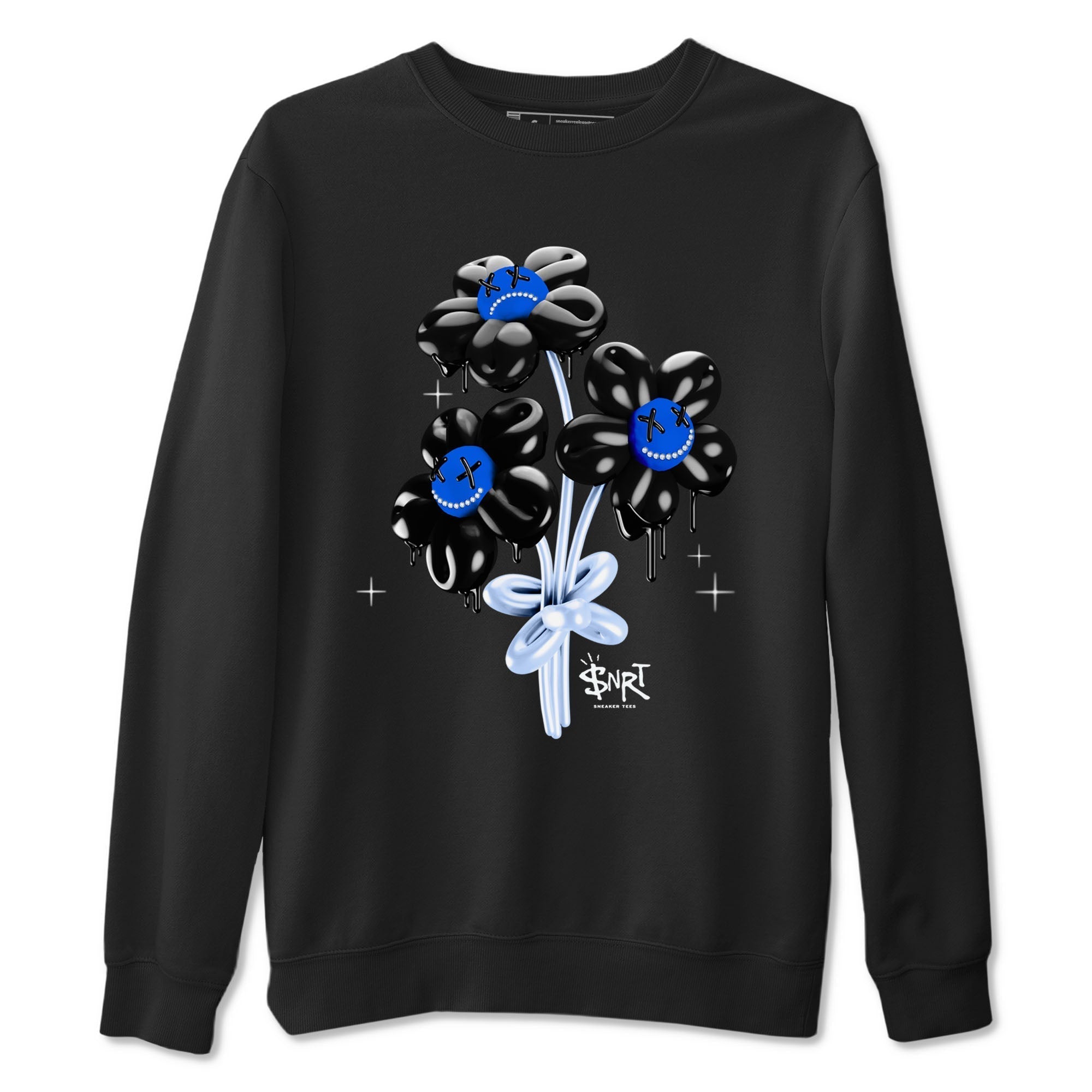 Balloon Bouquet snkmatch Tees - Air Jordan 11 Black and Varsity Royal